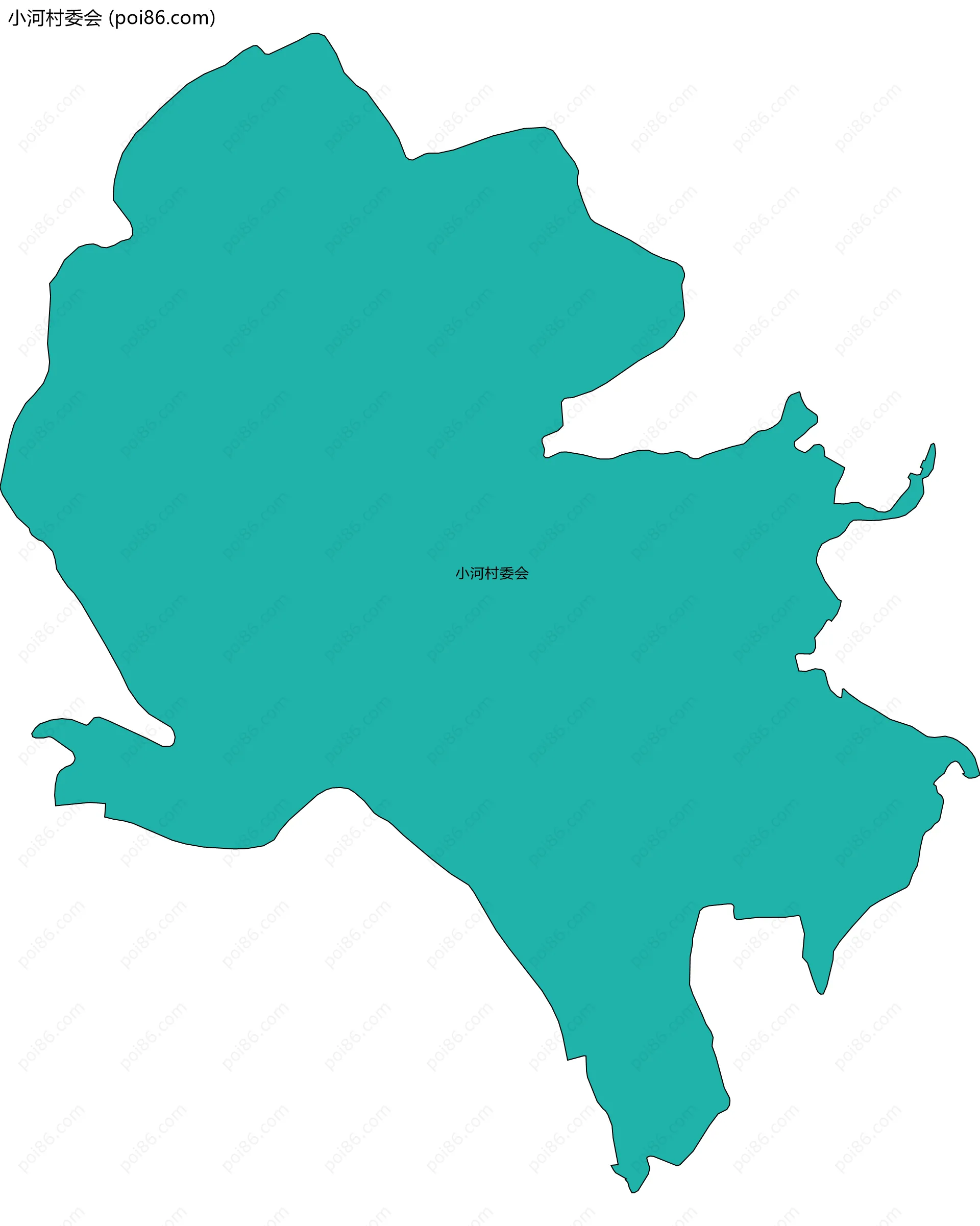 小河村委会边界地图