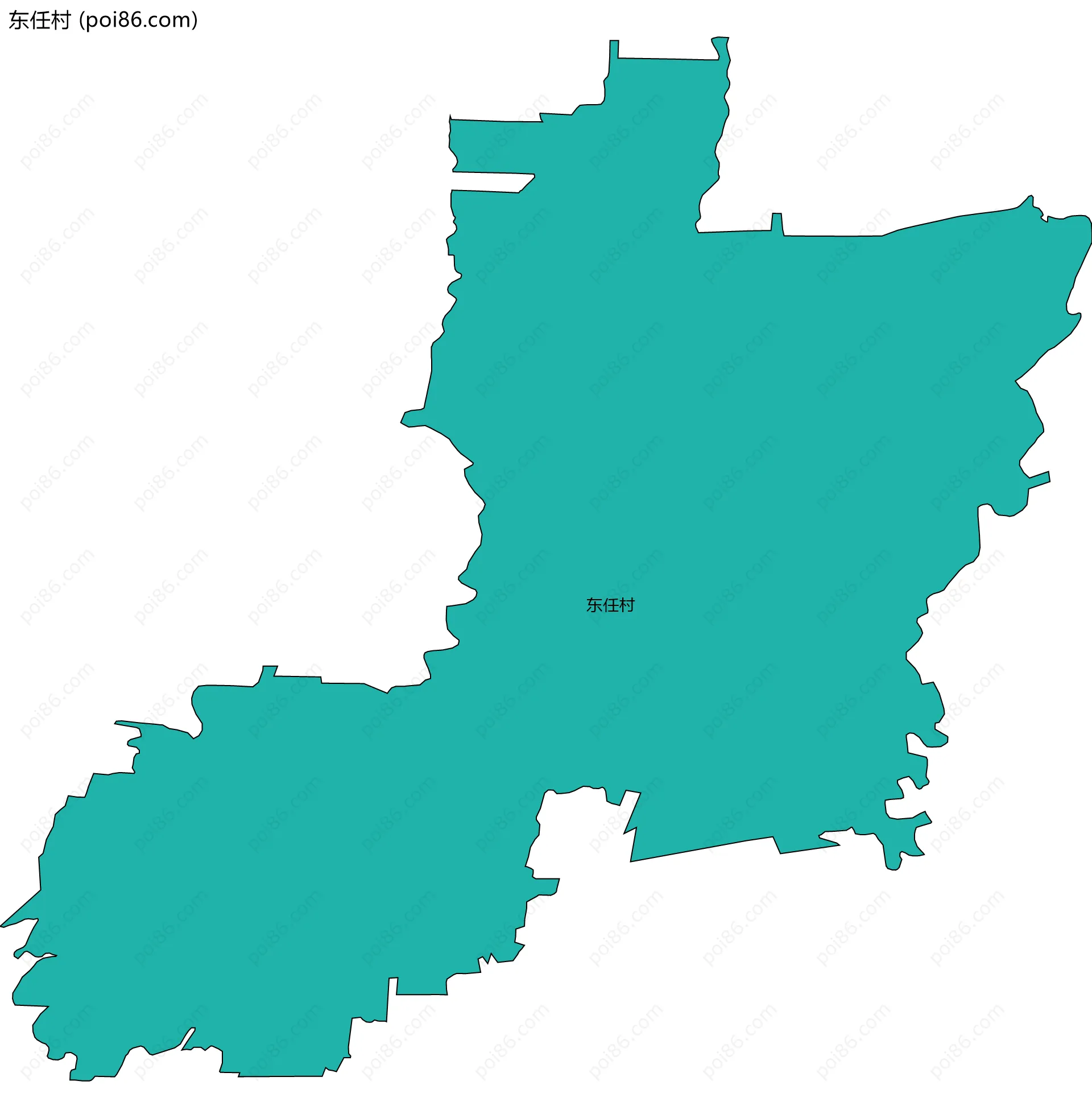东任村边界地图
