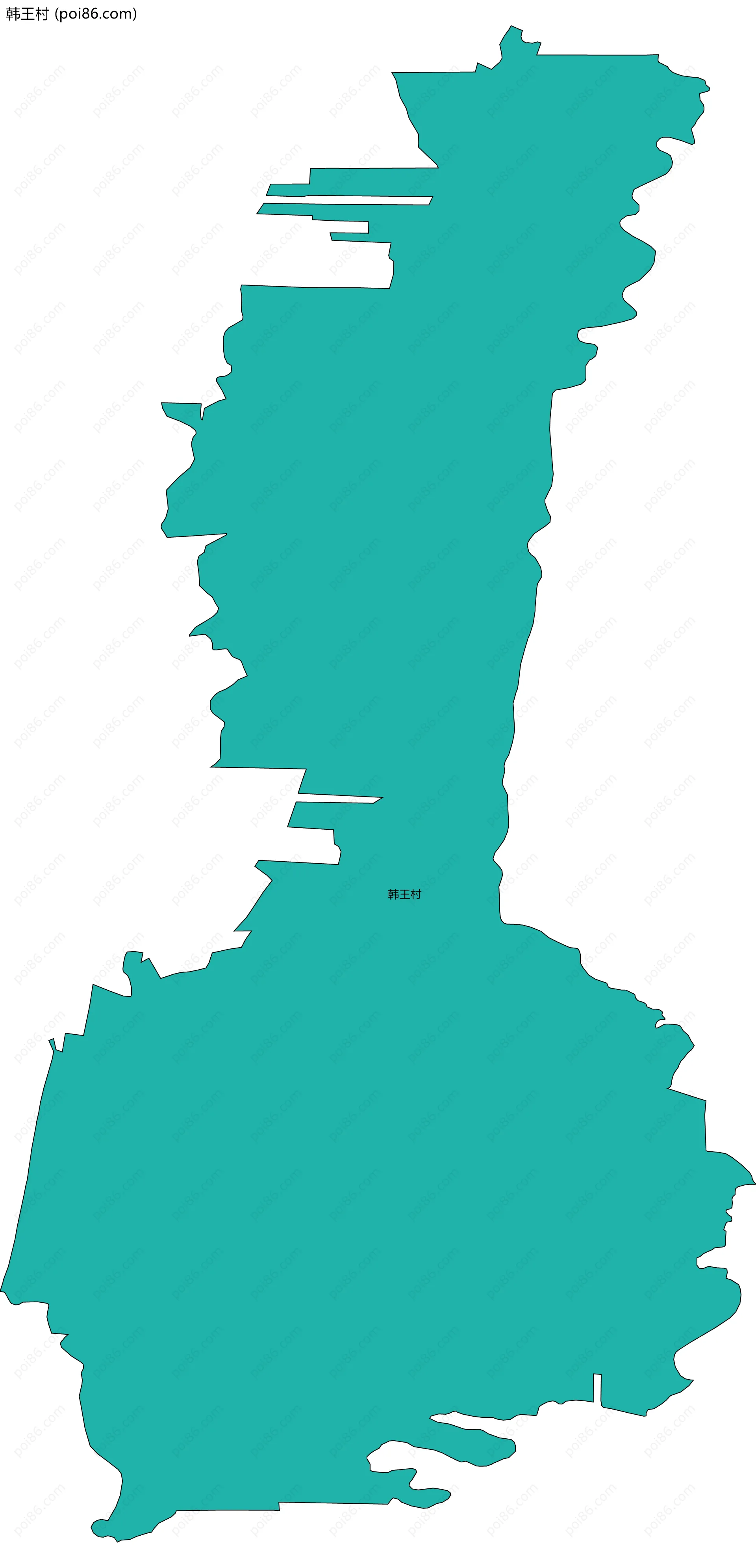 韩王村边界地图