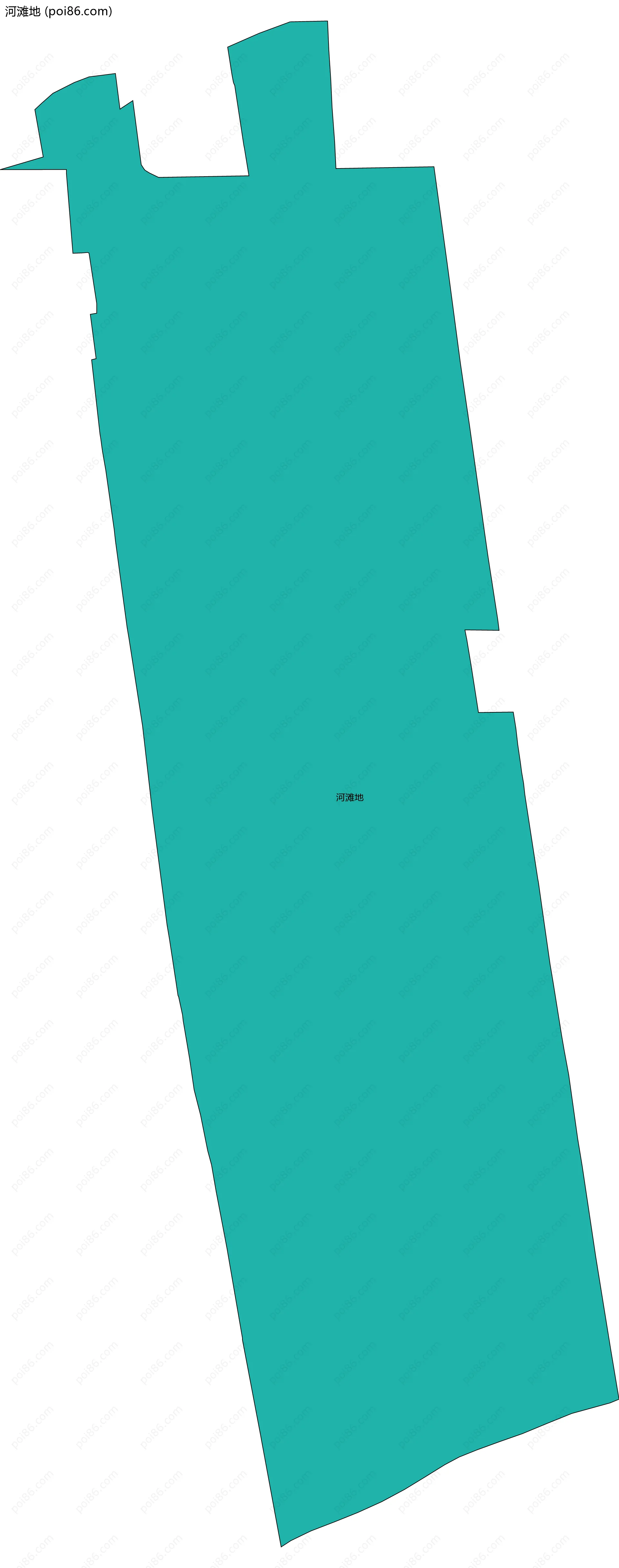 河滩地边界地图