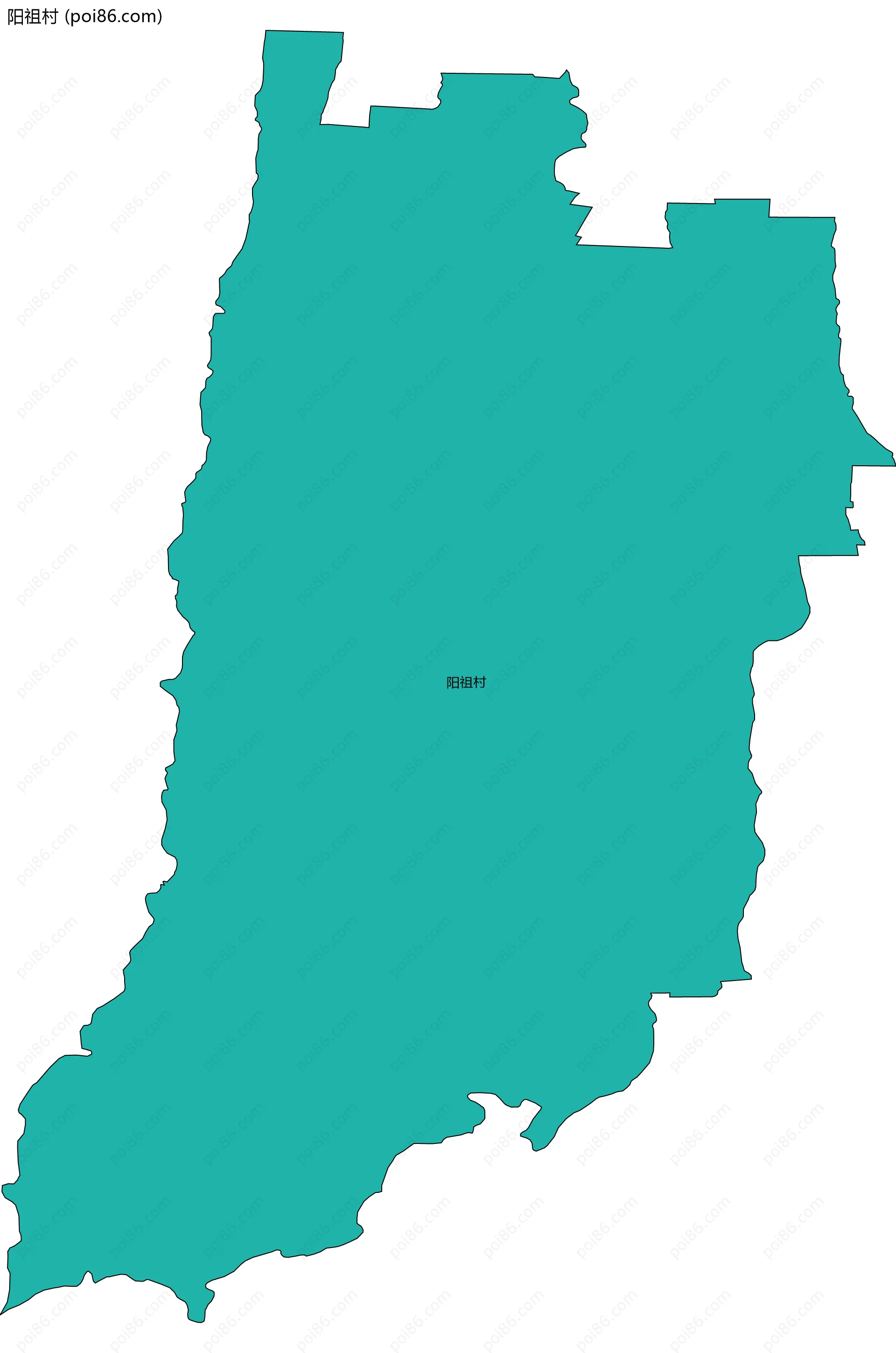 阳祖村边界地图