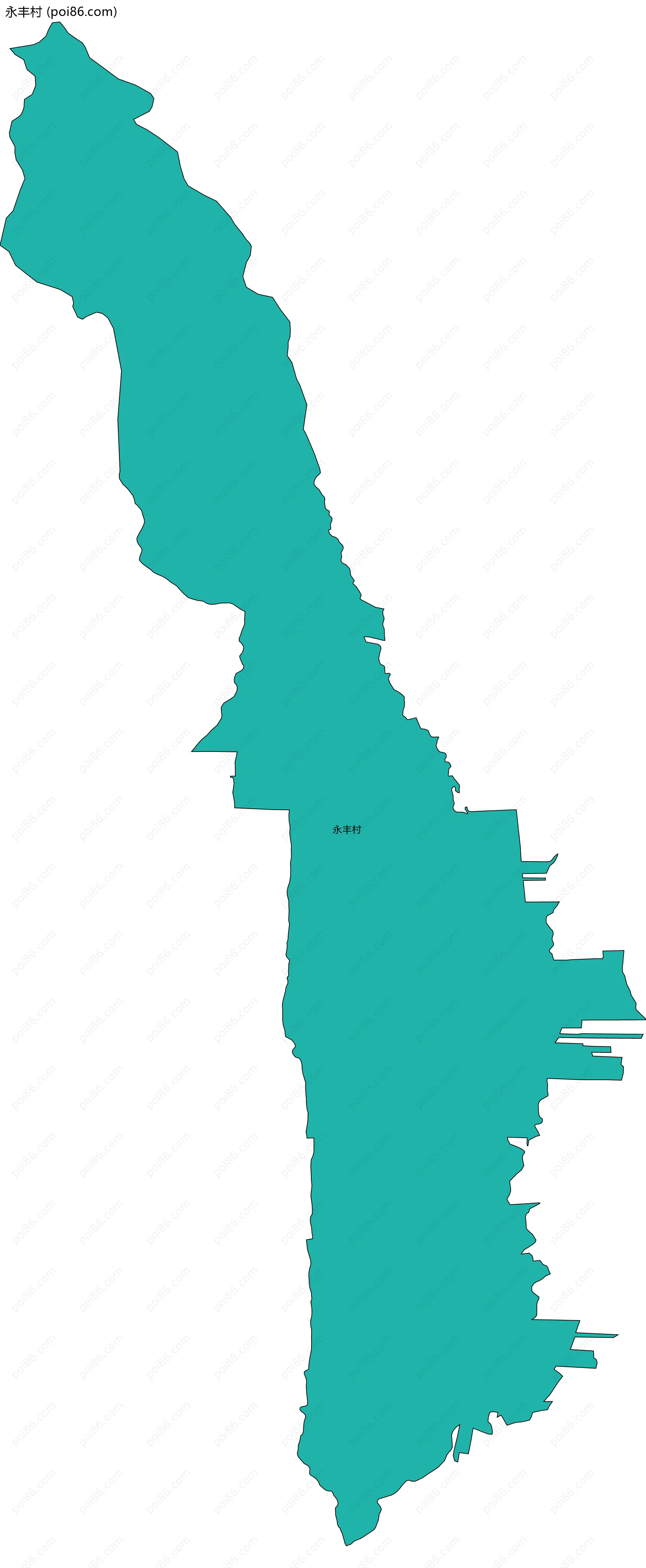 永丰村边界地图