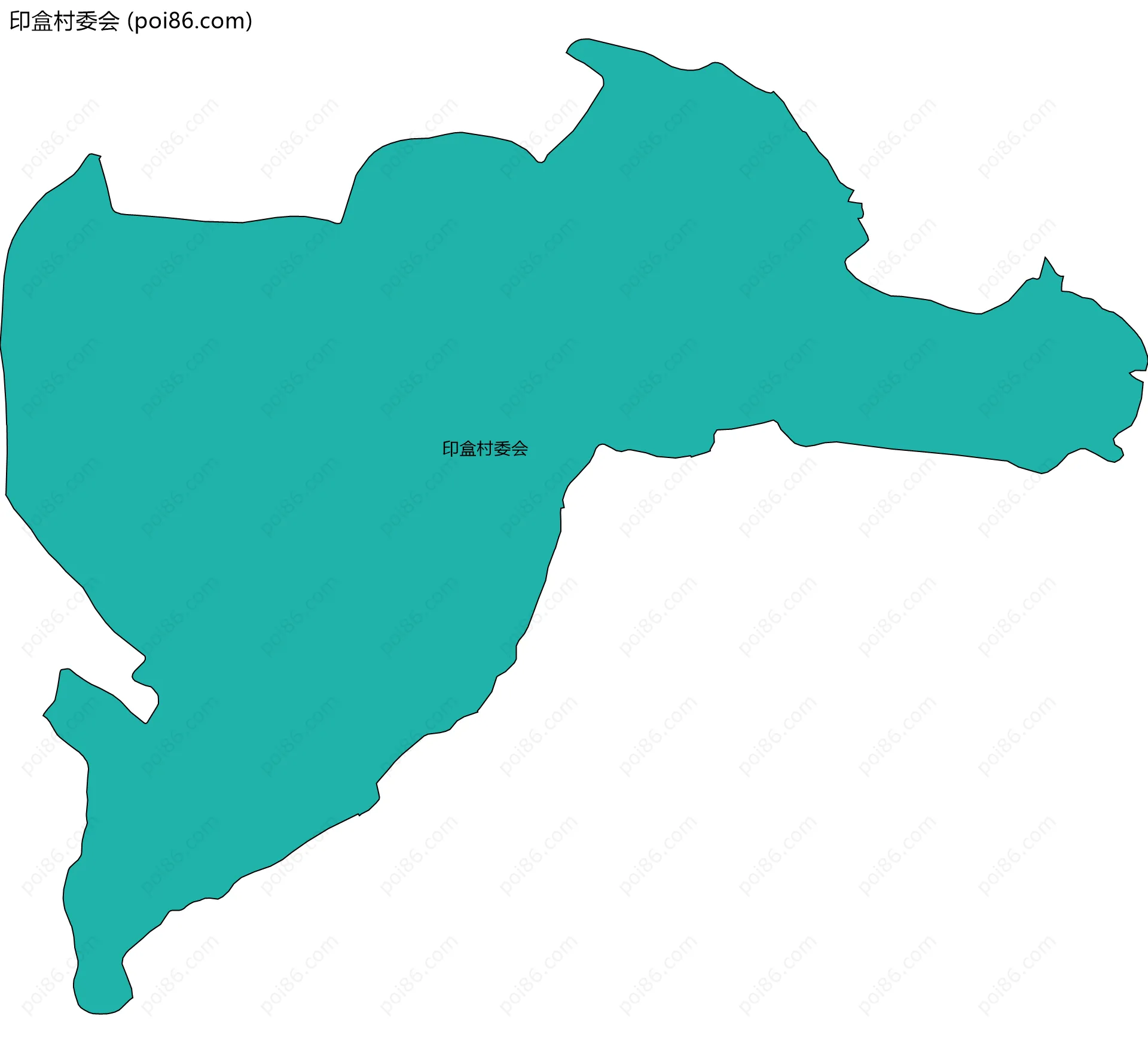 印盒村委会边界地图