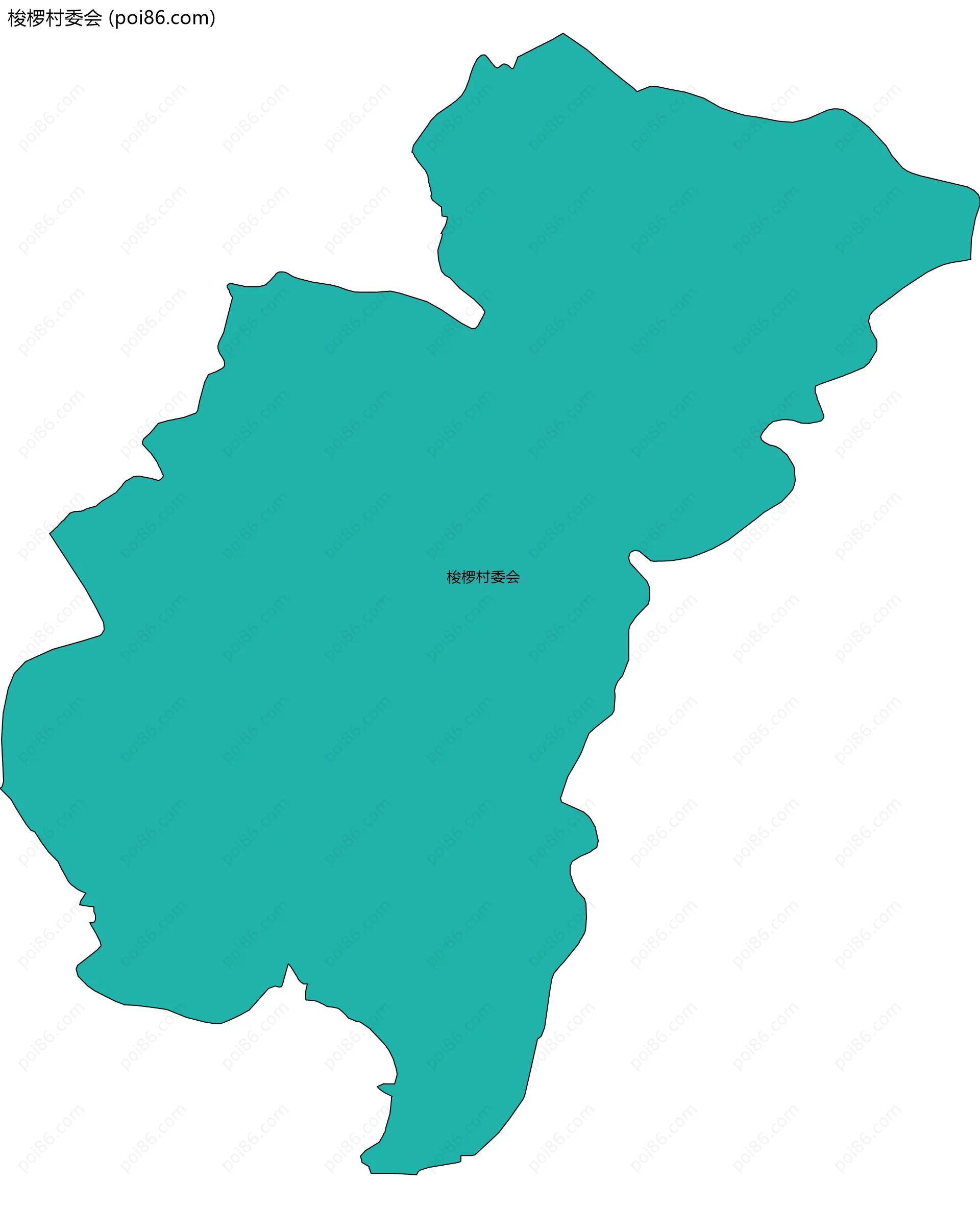 梭椤村委会边界地图