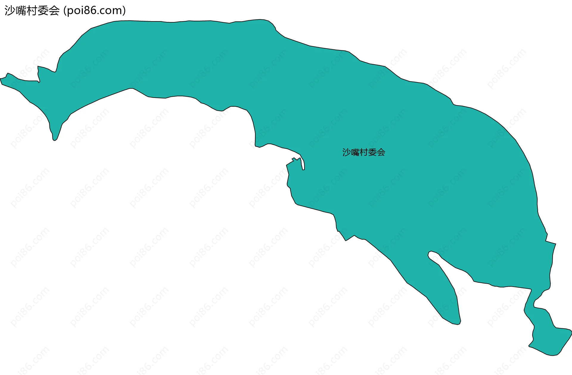 沙嘴村委会边界地图