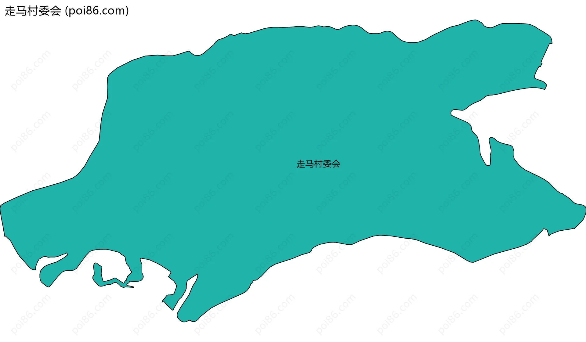 走马村委会边界地图