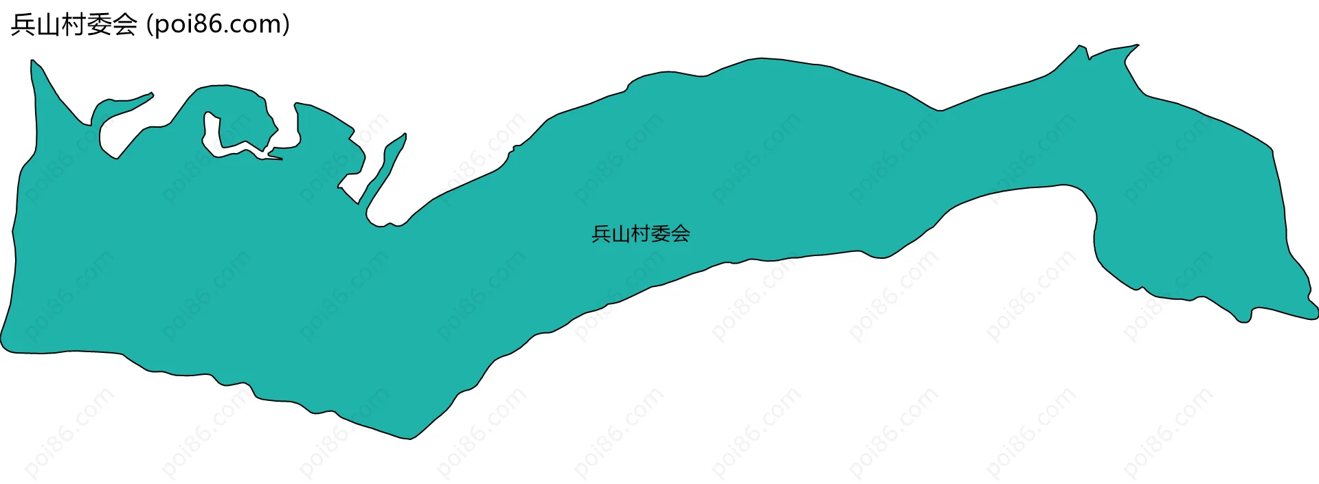 兵山村委会边界地图
