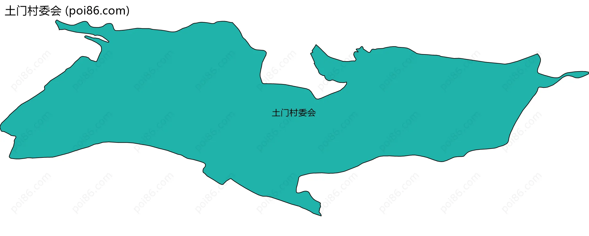 土门村委会边界地图