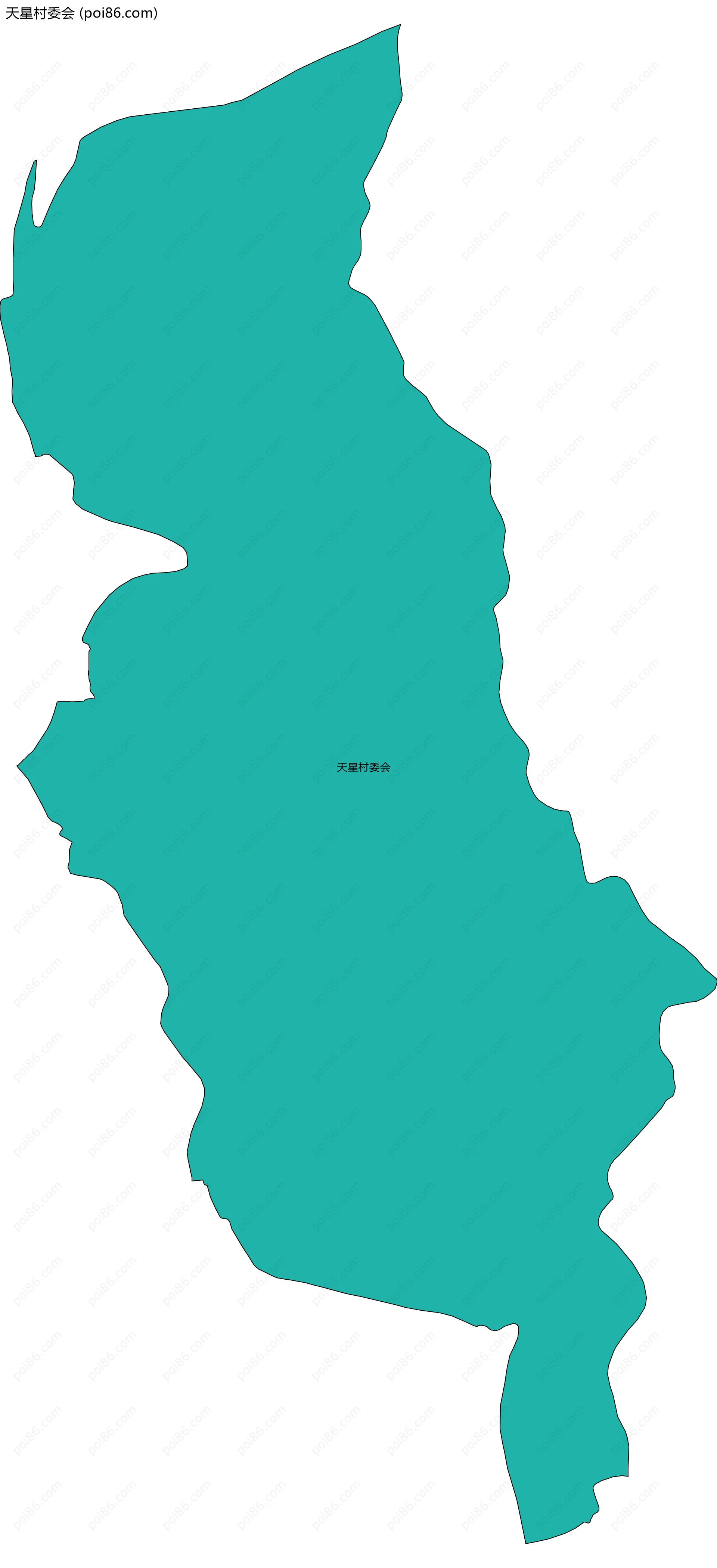 天星村委会边界地图