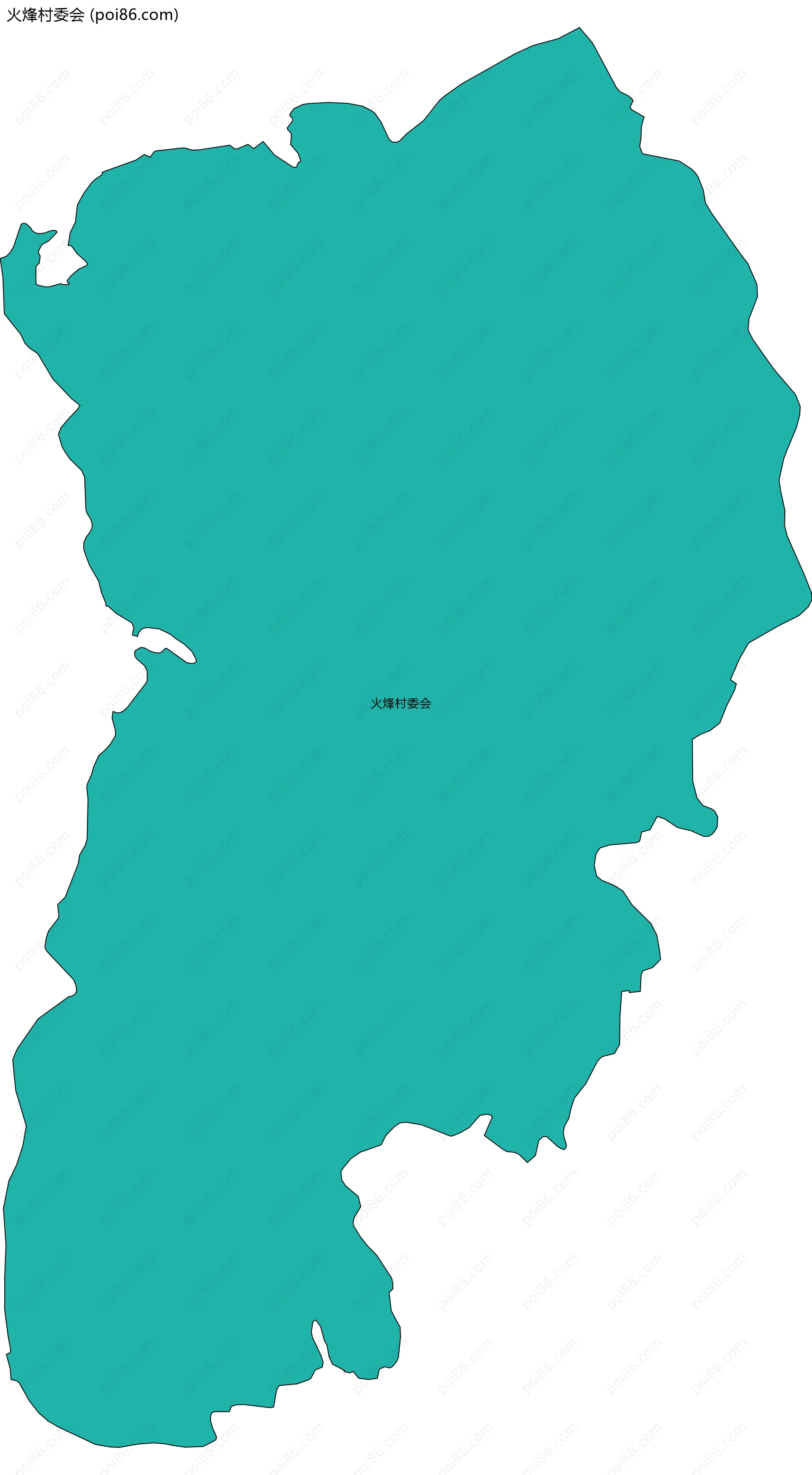 火烽村委会边界地图