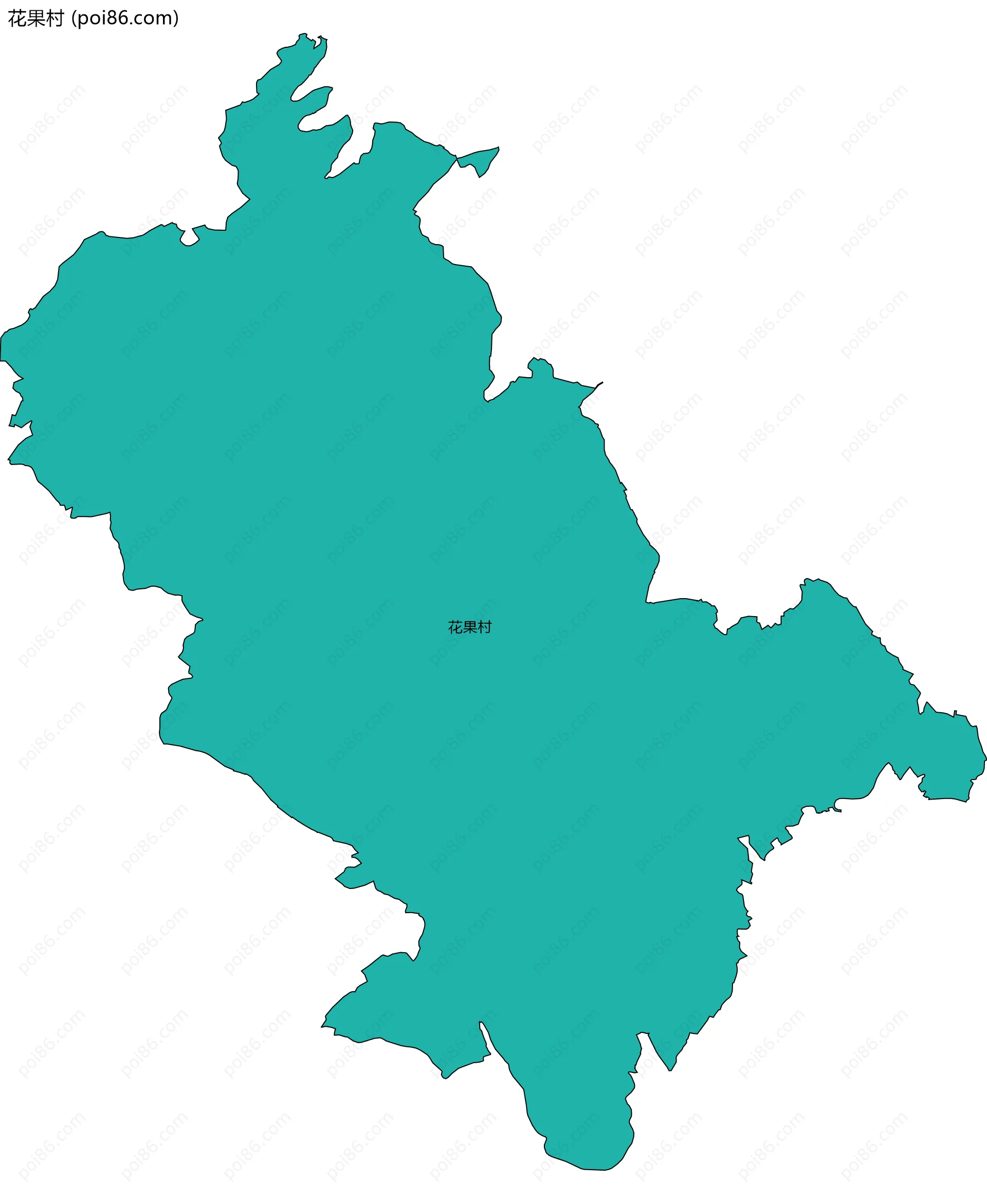 花果村边界地图