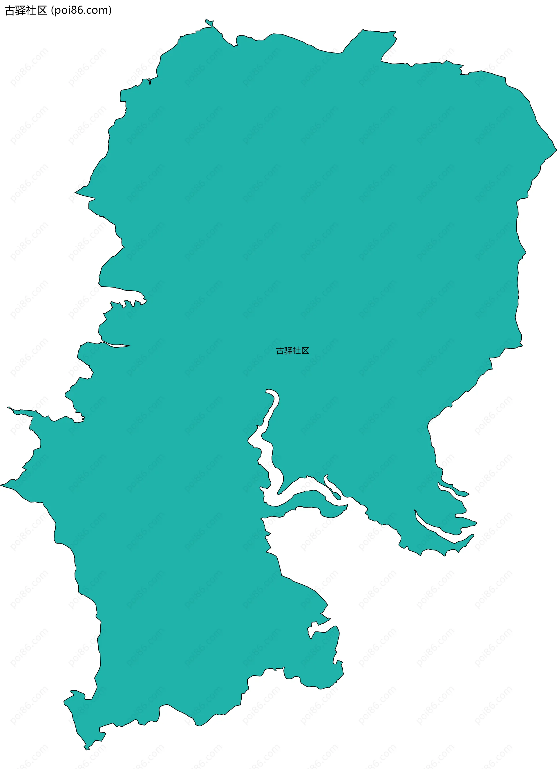 古驿社区边界地图