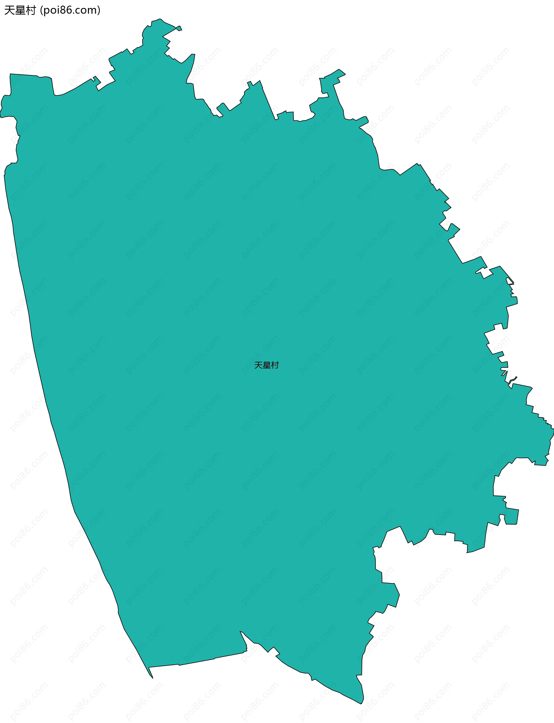 天星村边界地图