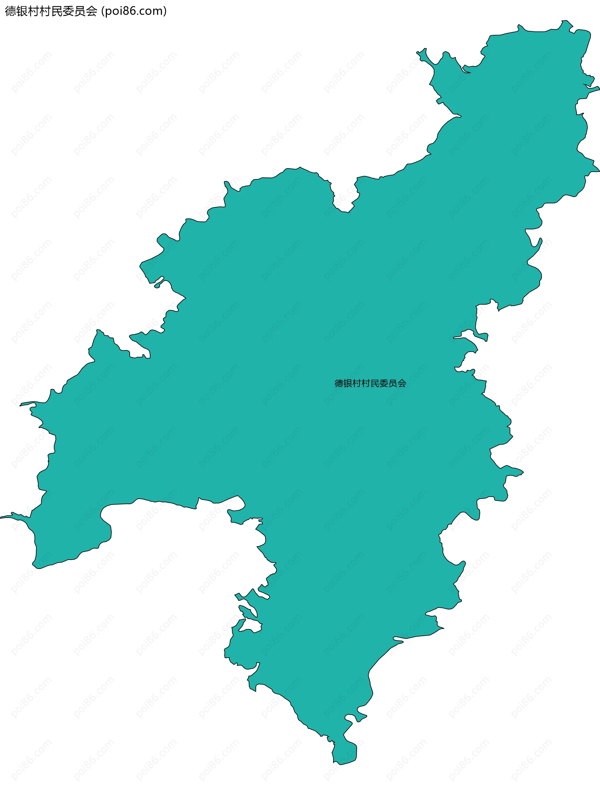 德银村村民委员会边界地图