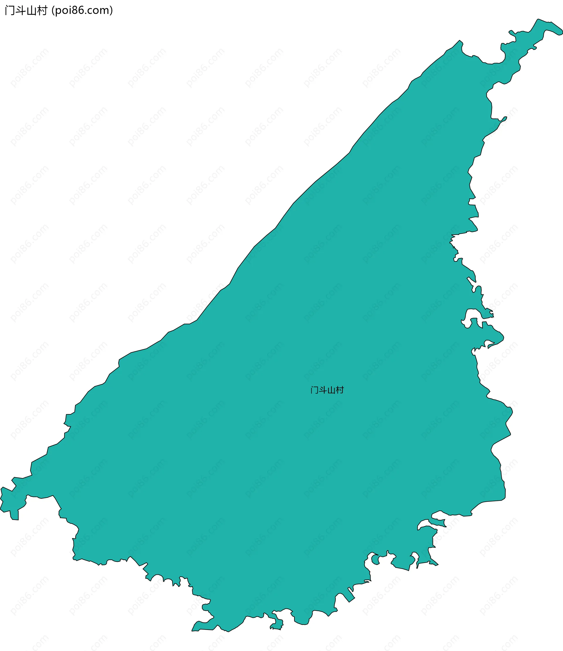 门斗山村边界地图