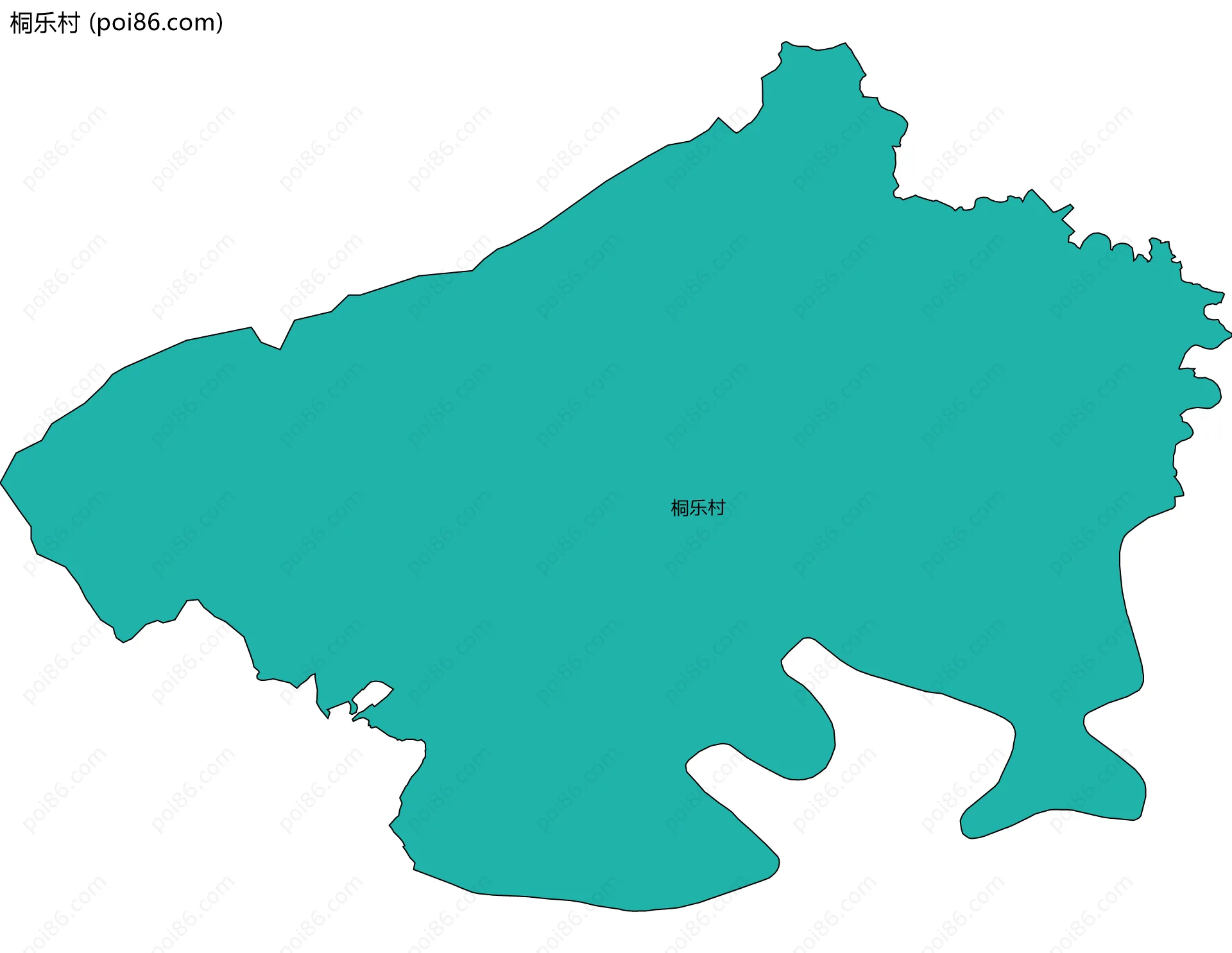 桐乐村边界地图