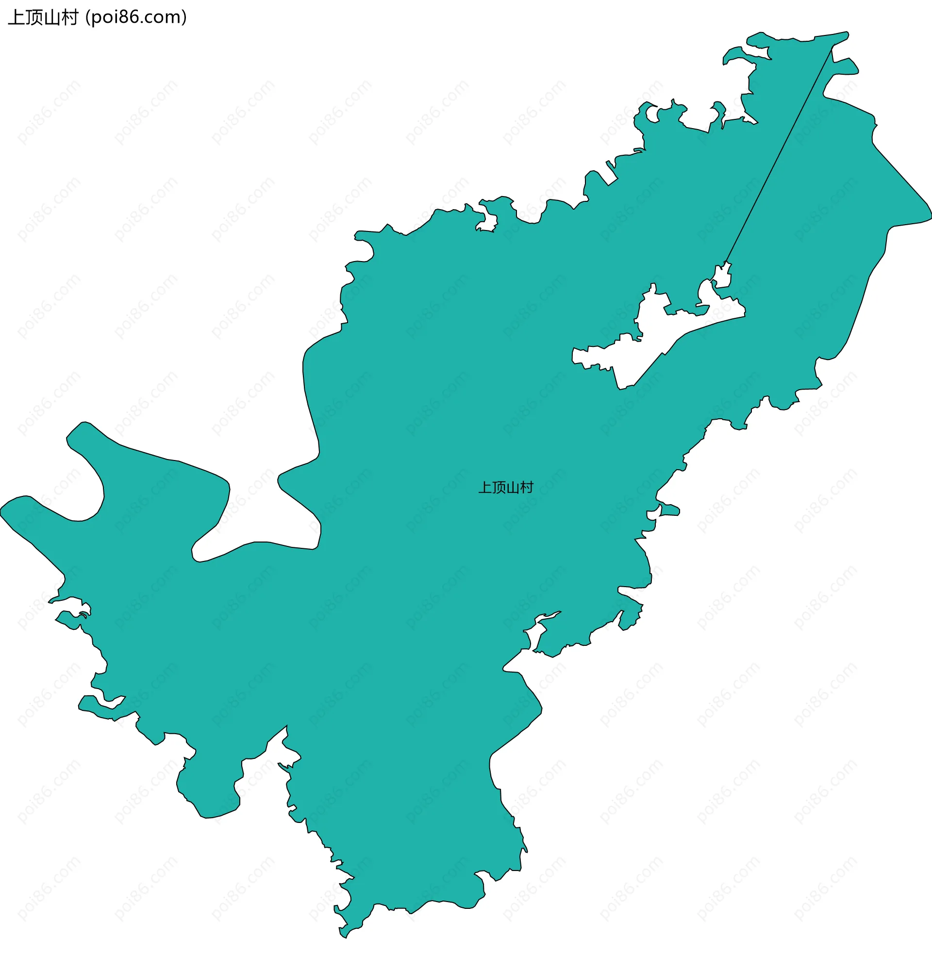 上顶山村边界地图