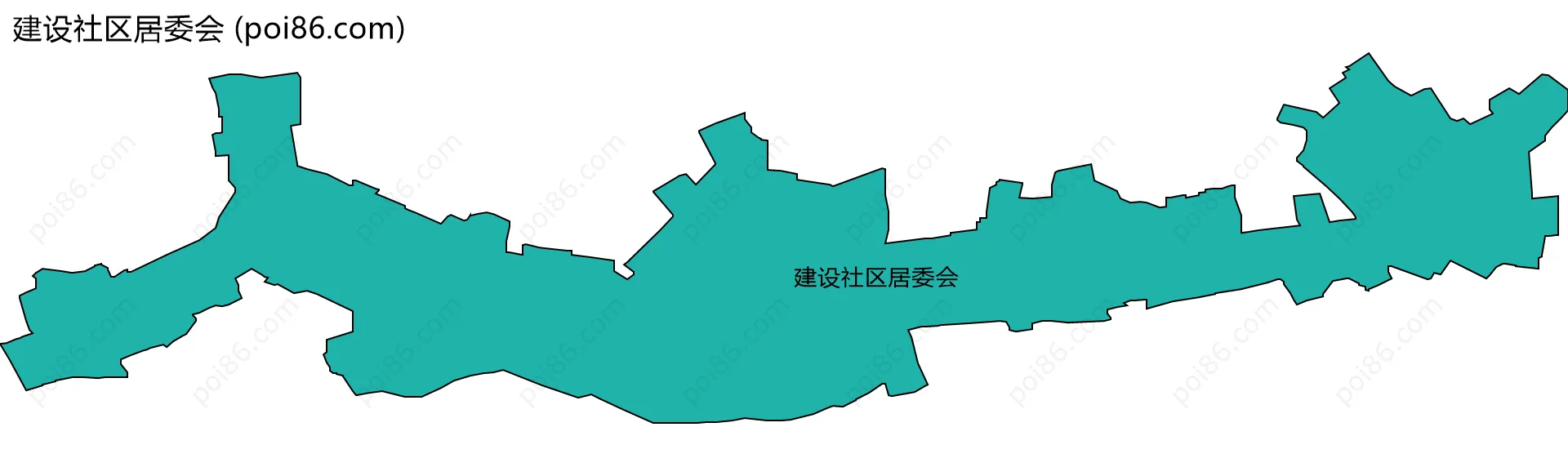 建设社区居委会边界地图
