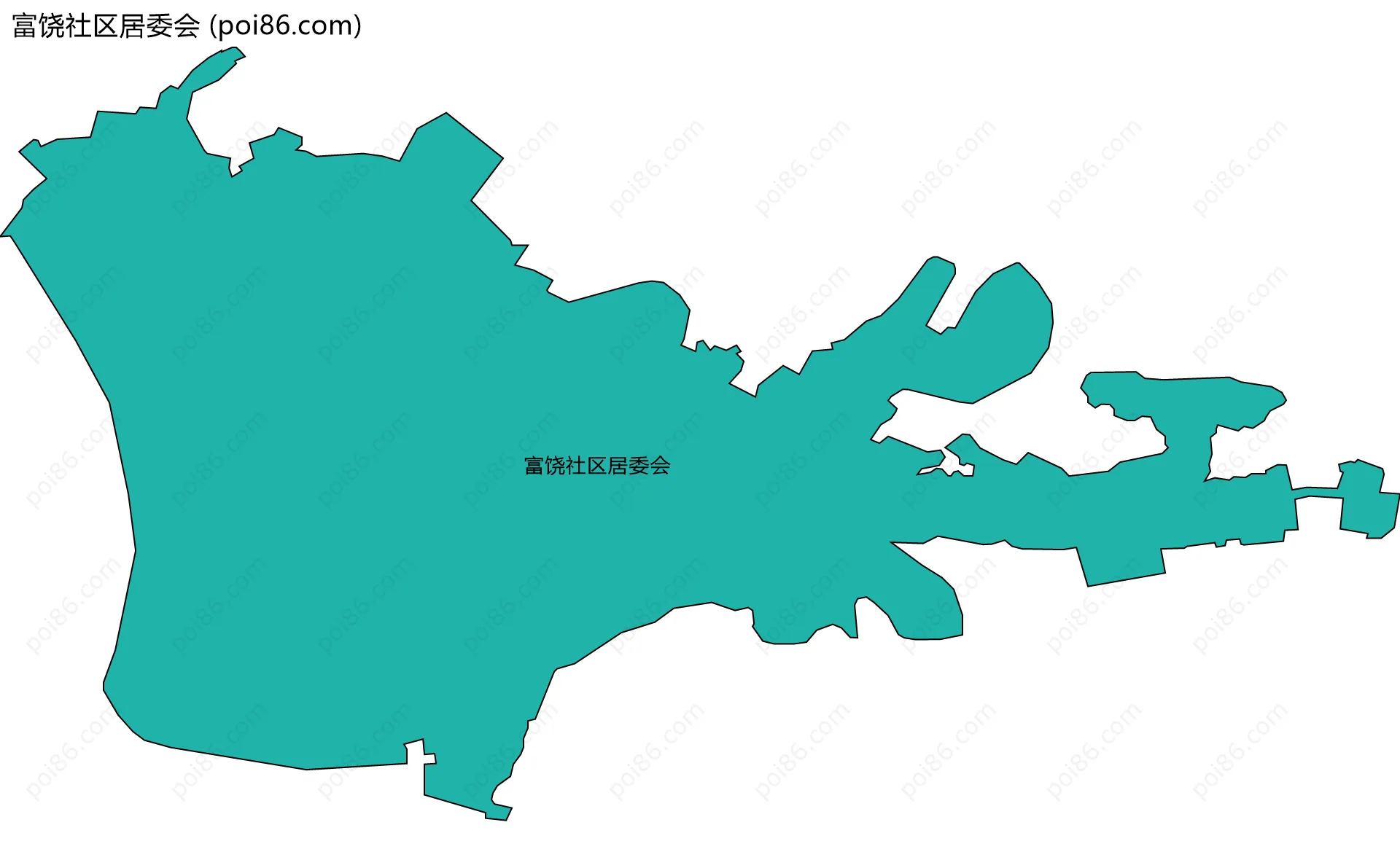 富饶社区居委会边界地图