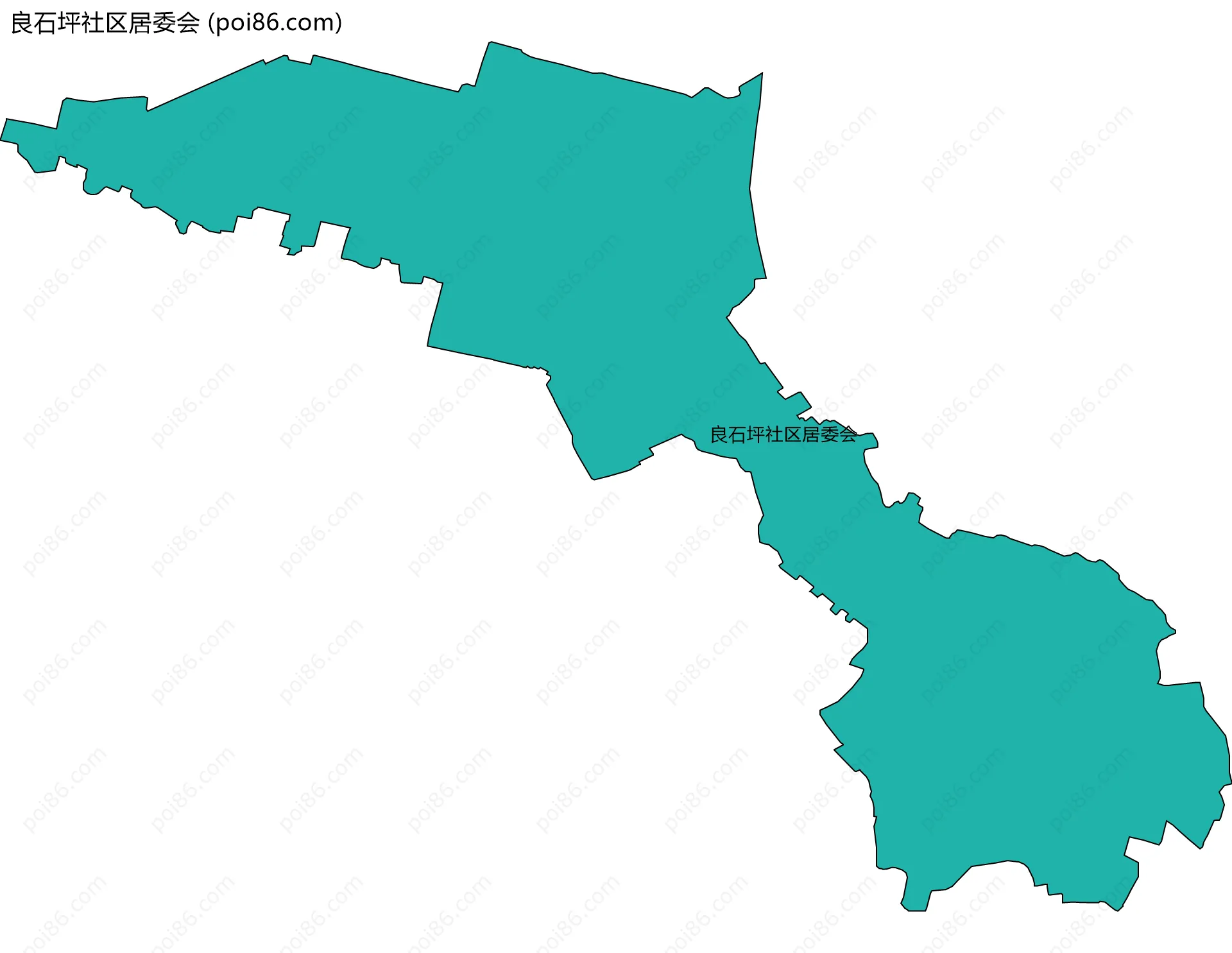良石坪社区居委会边界地图