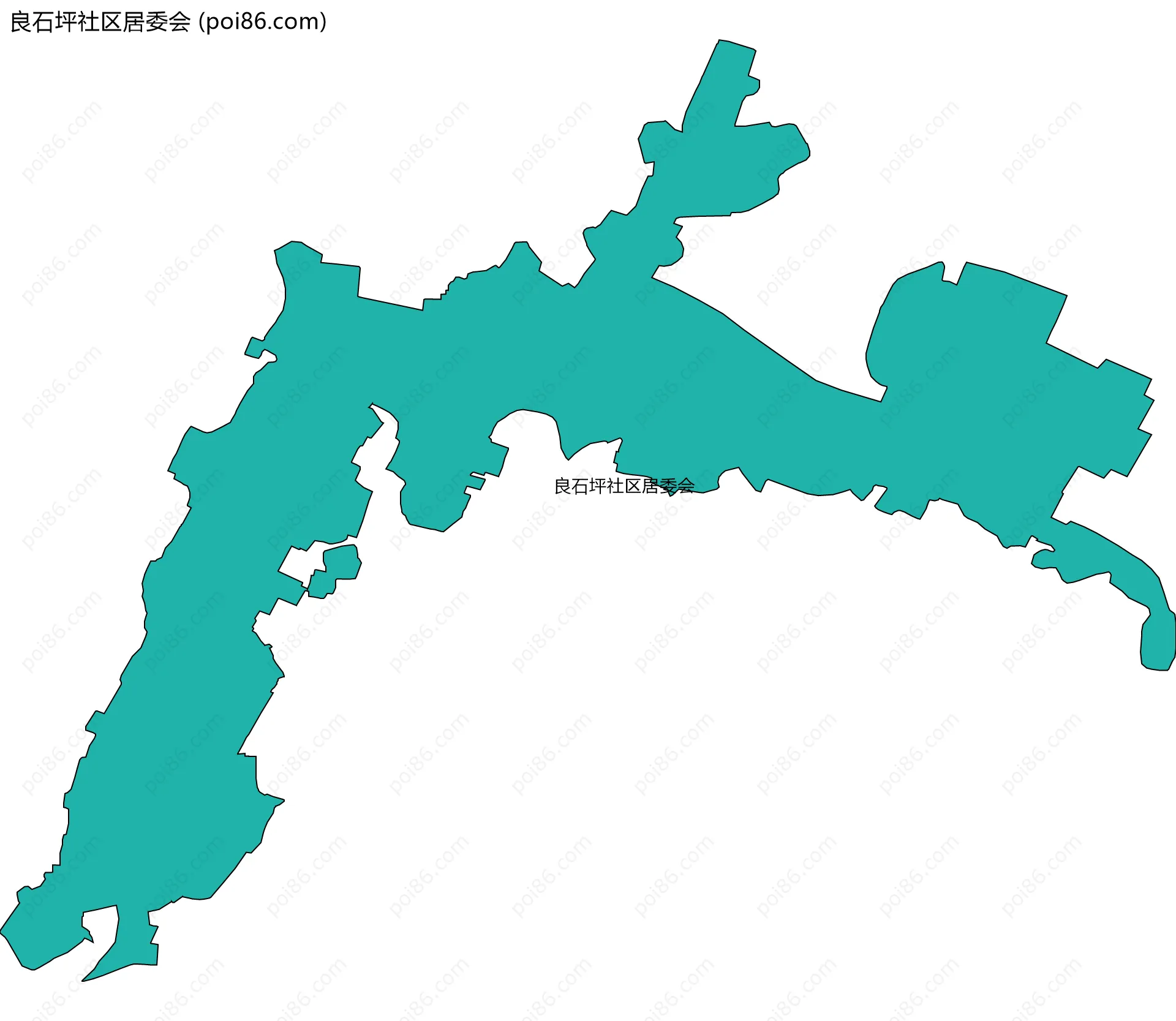 良石坪社区居委会边界地图