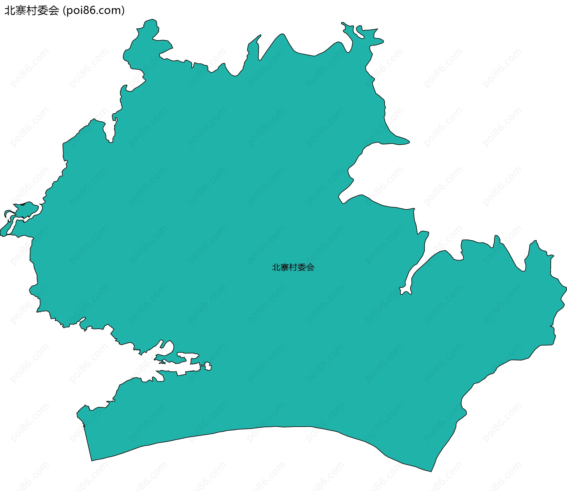 北寨村委会边界地图