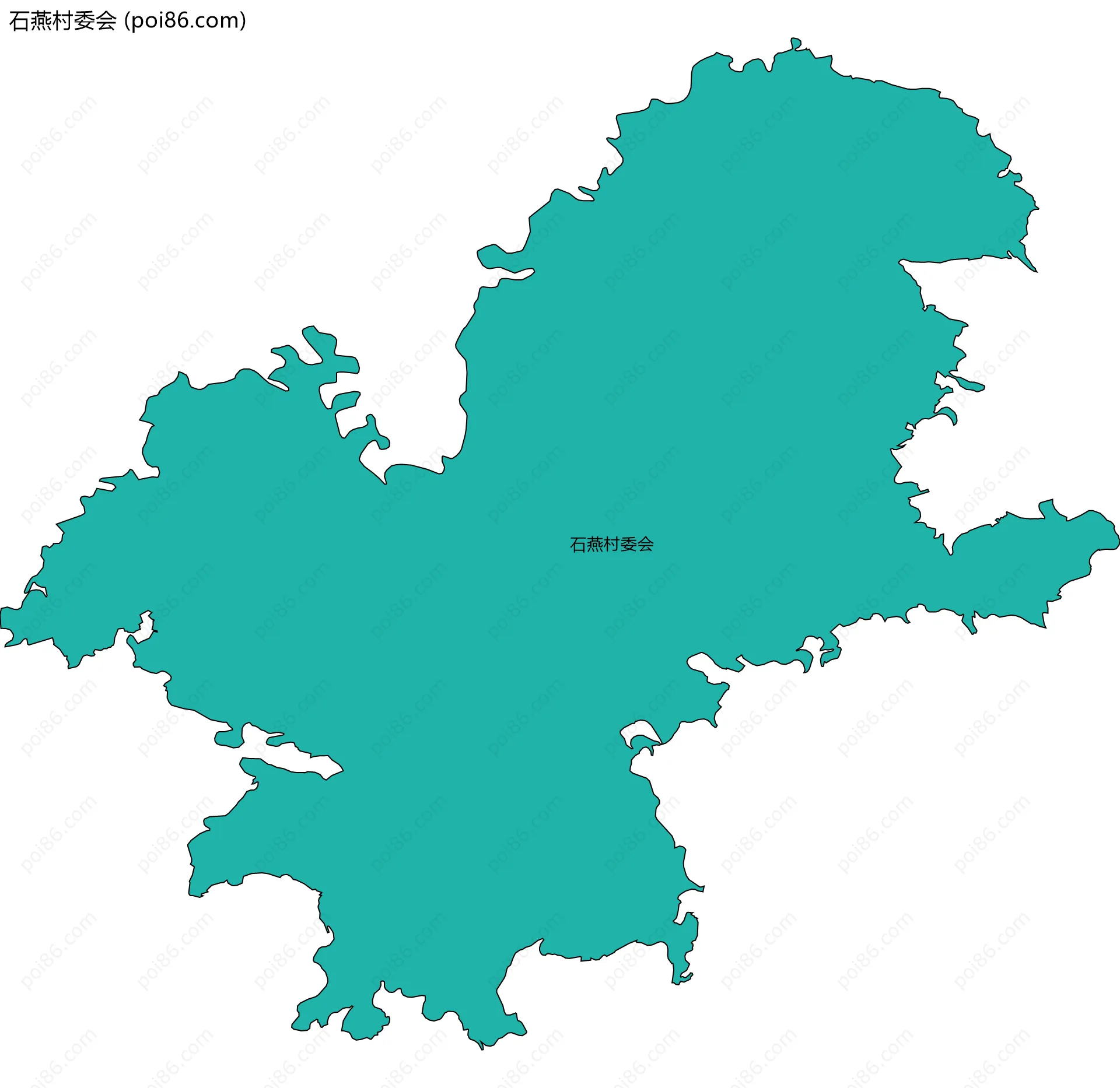 石燕村委会边界地图