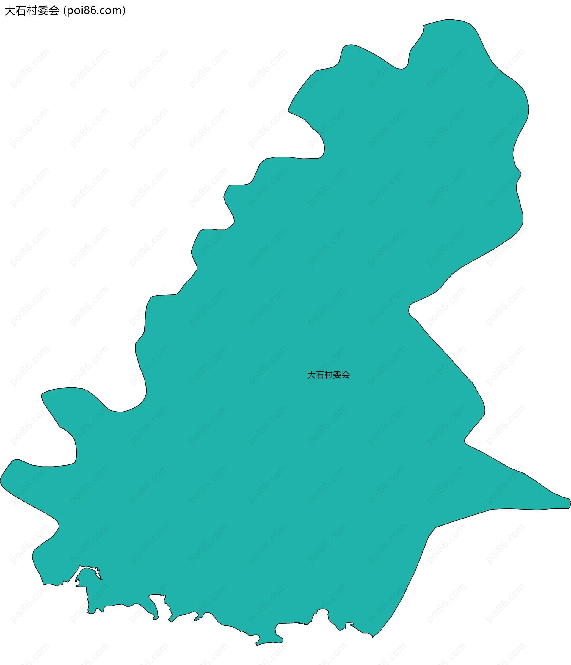 大石村委会边界地图