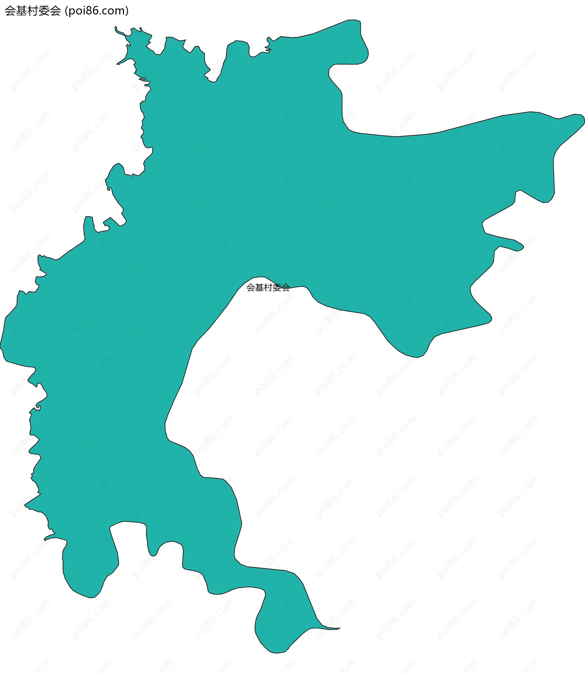 会基村委会边界地图