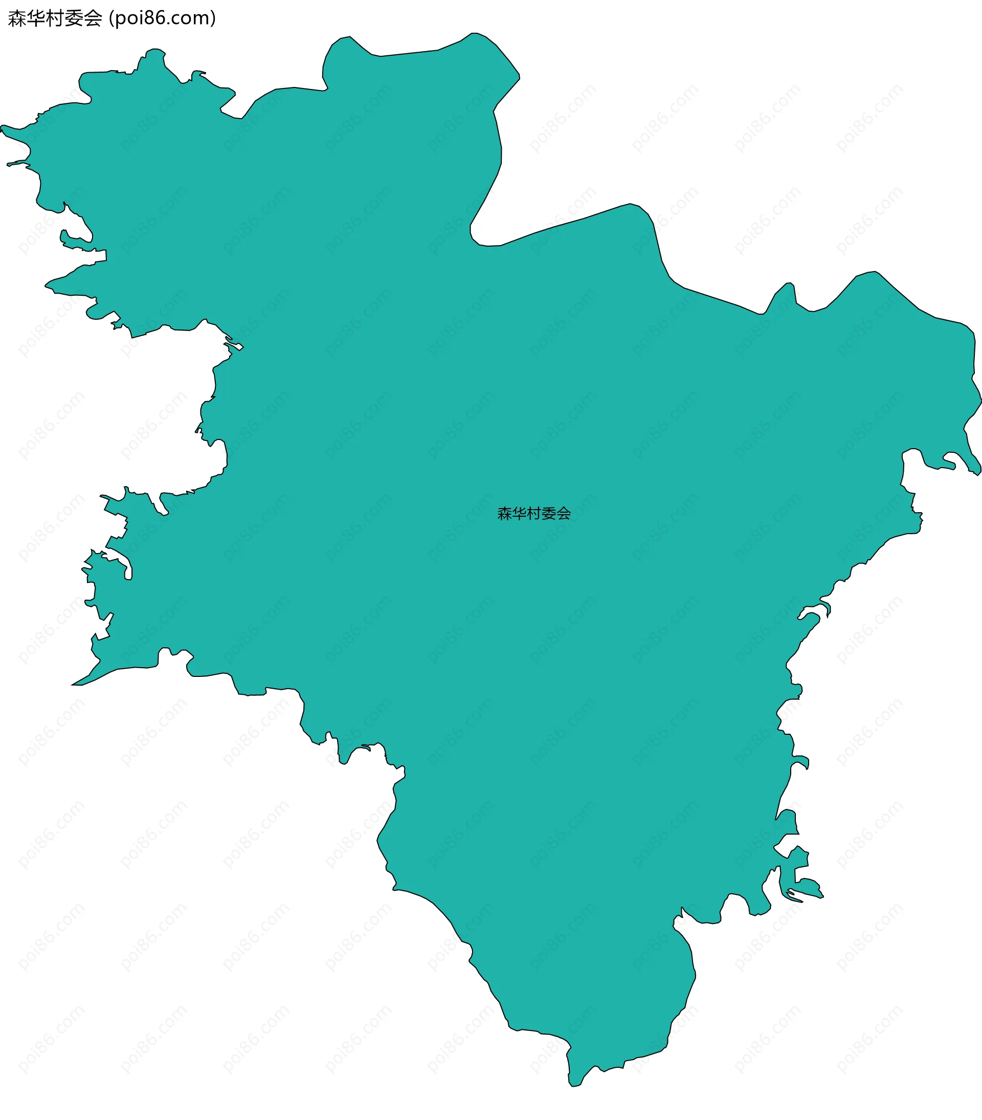 森华村委会边界地图