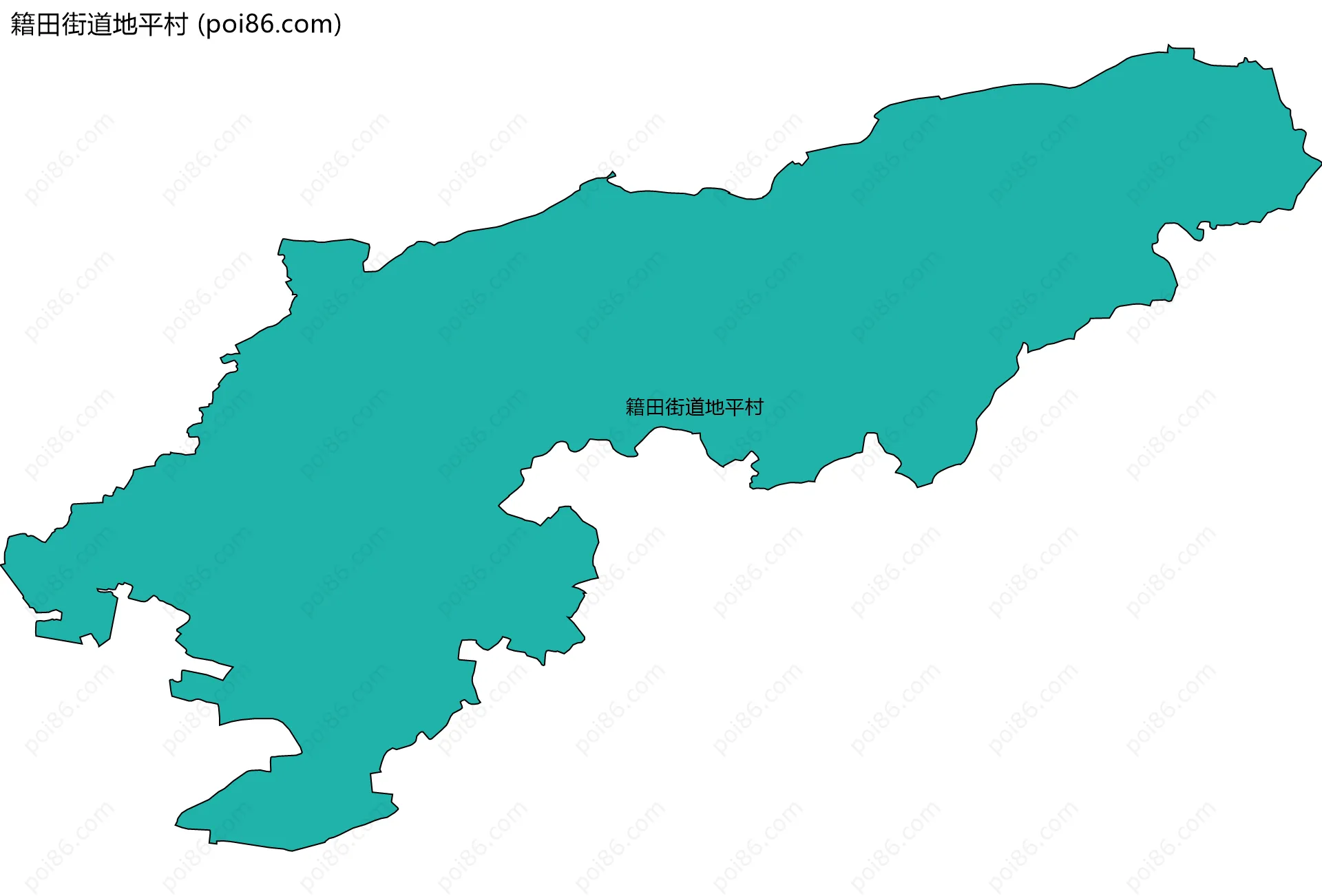 籍田街道地平村边界地图