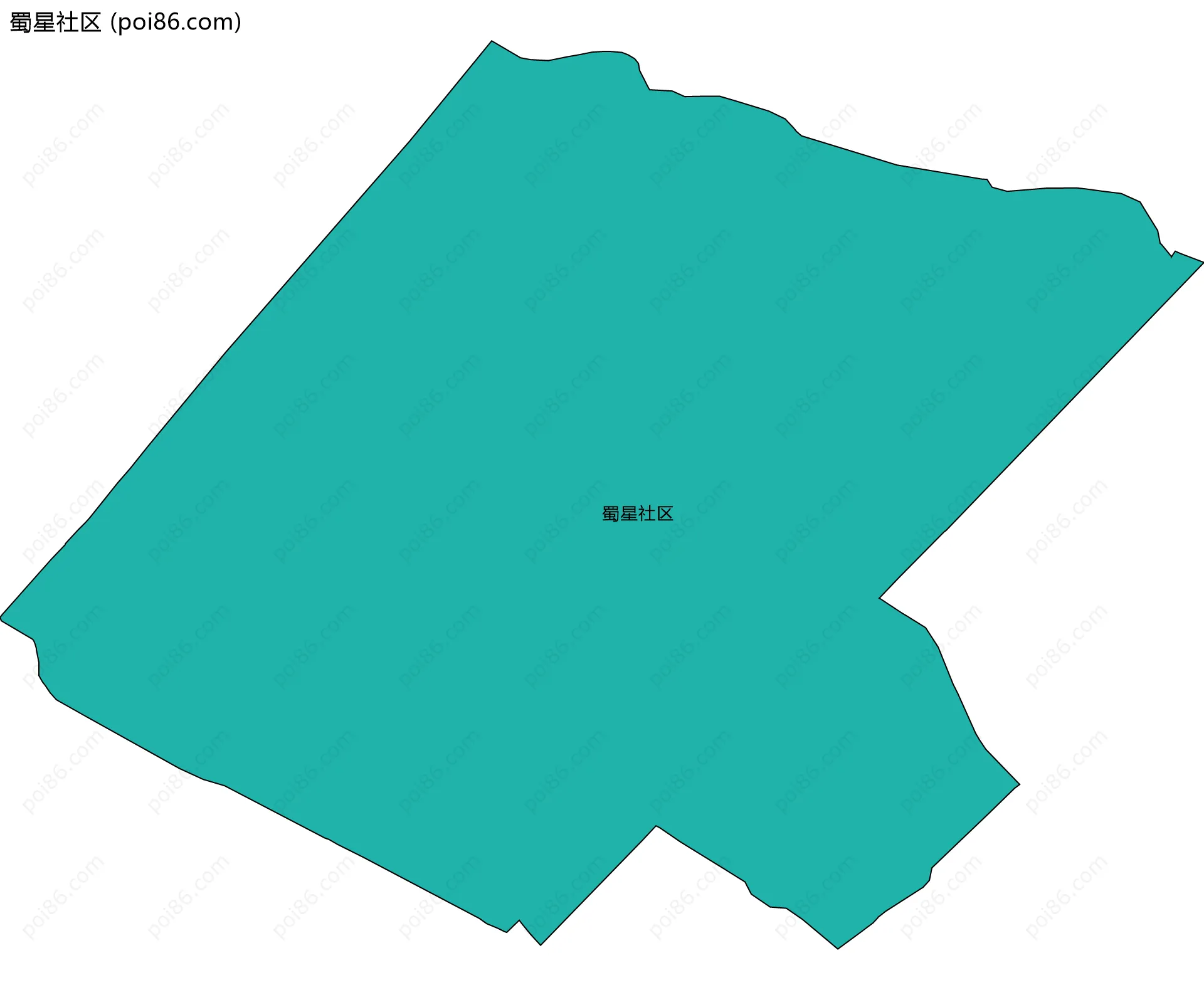 蜀星社区边界地图