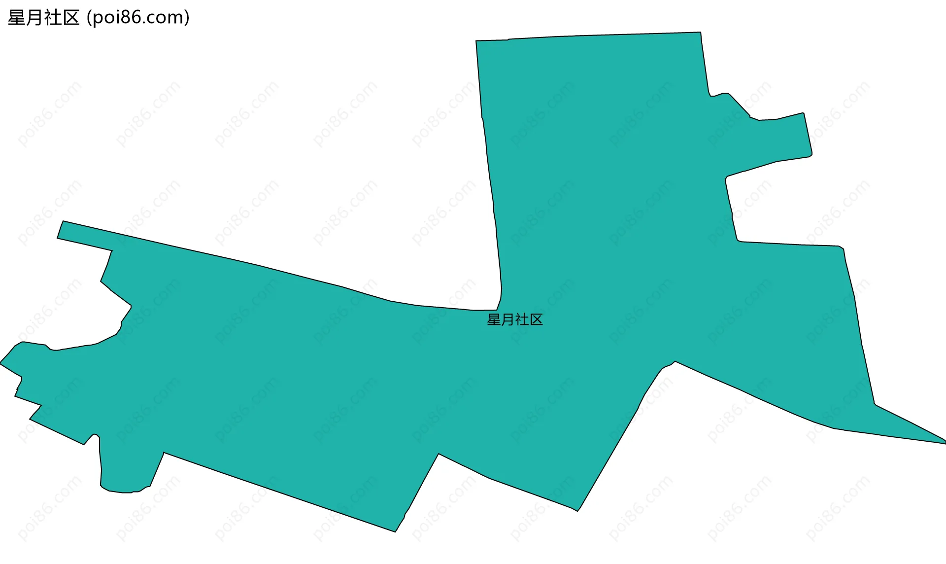 星月社区边界地图
