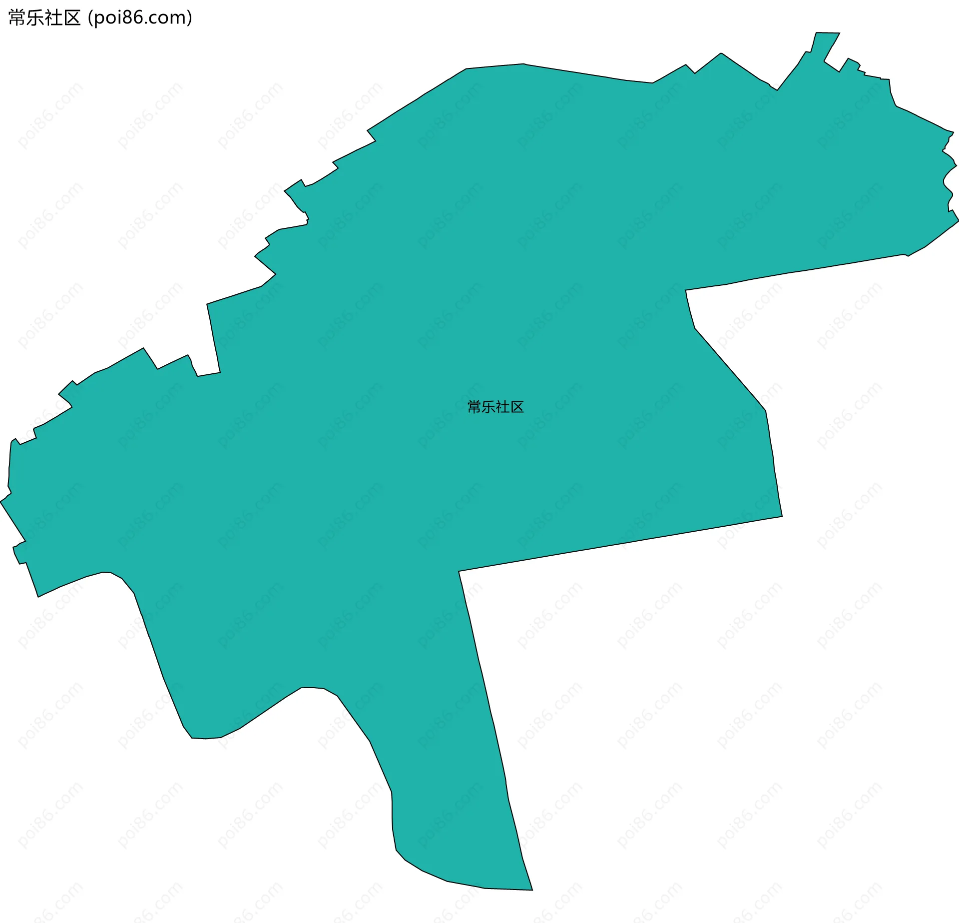 常乐社区边界地图