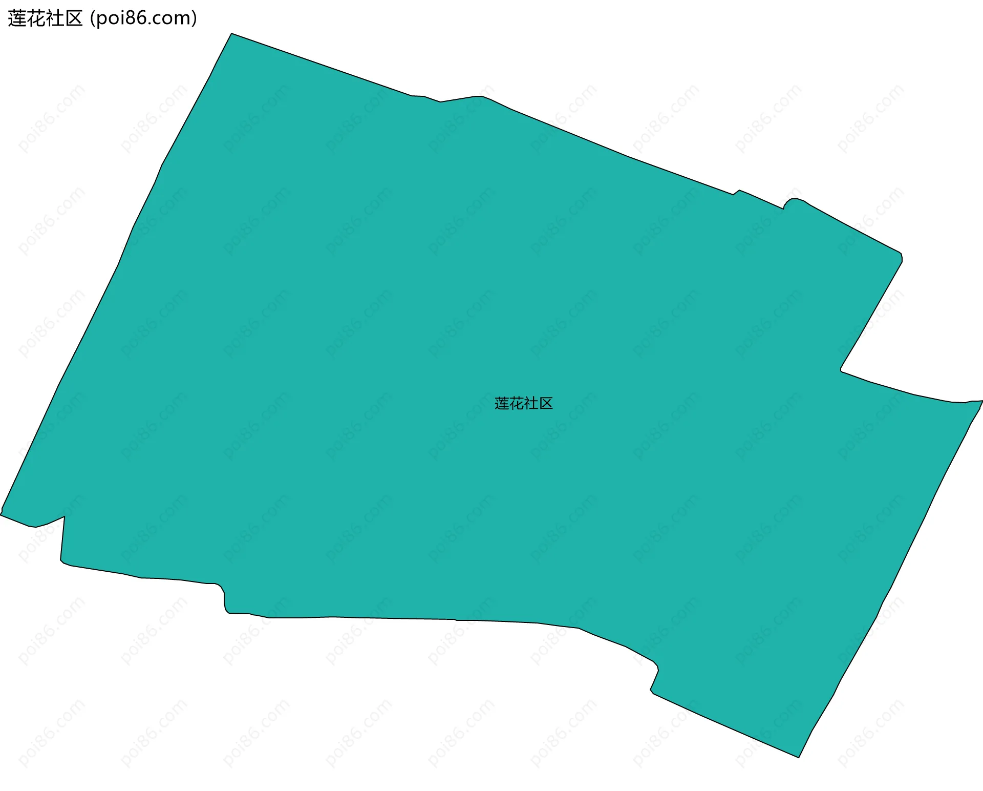 莲花社区边界地图