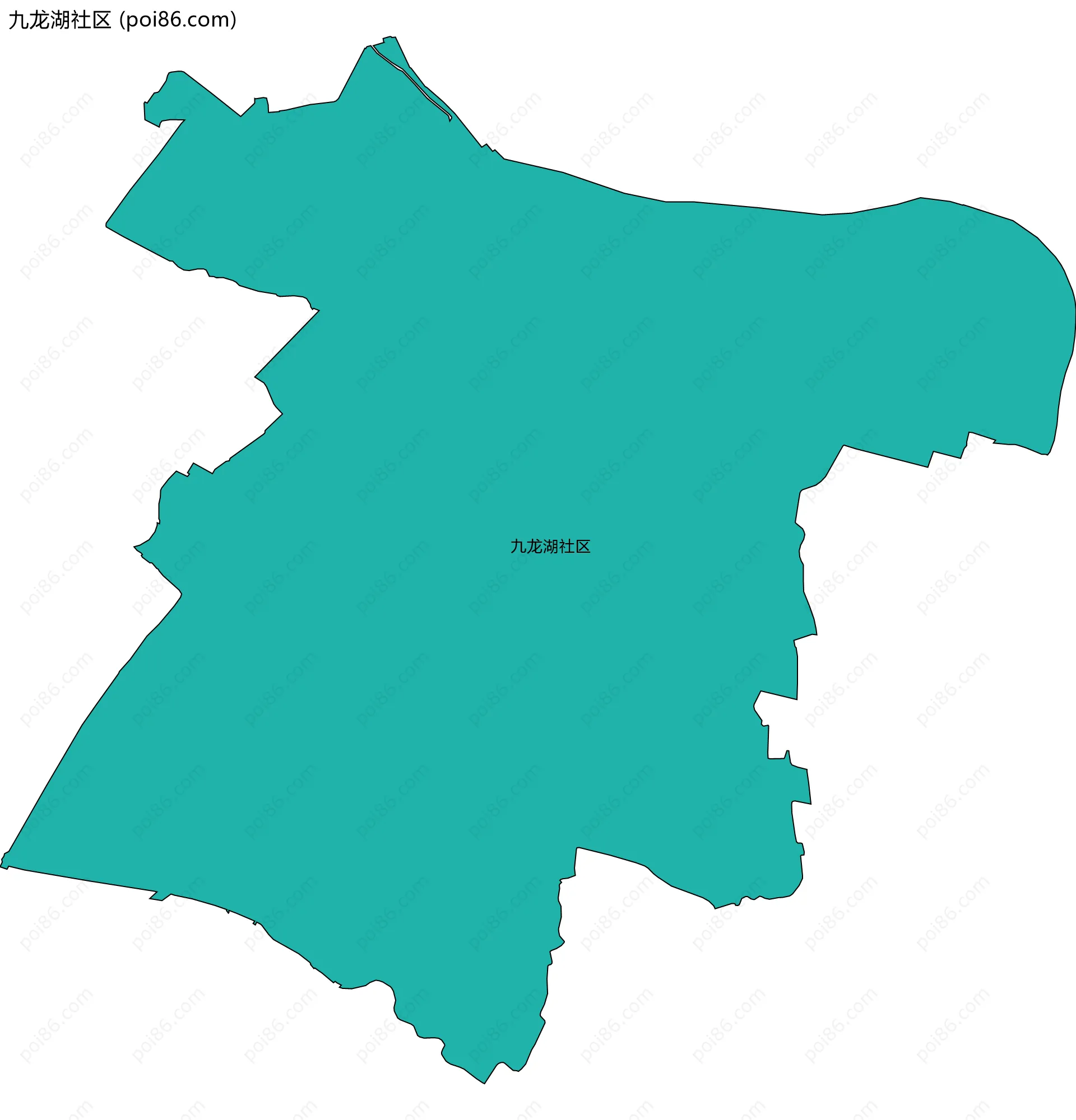 九龙湖社区边界地图