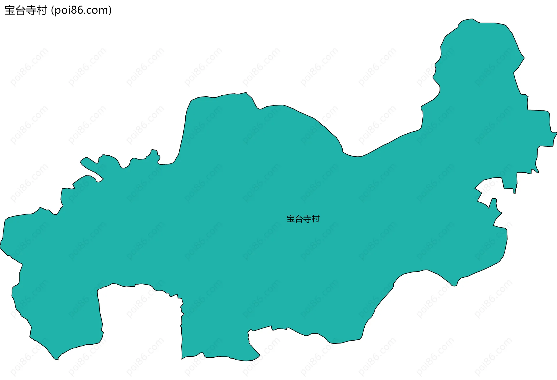 宝台寺村边界地图