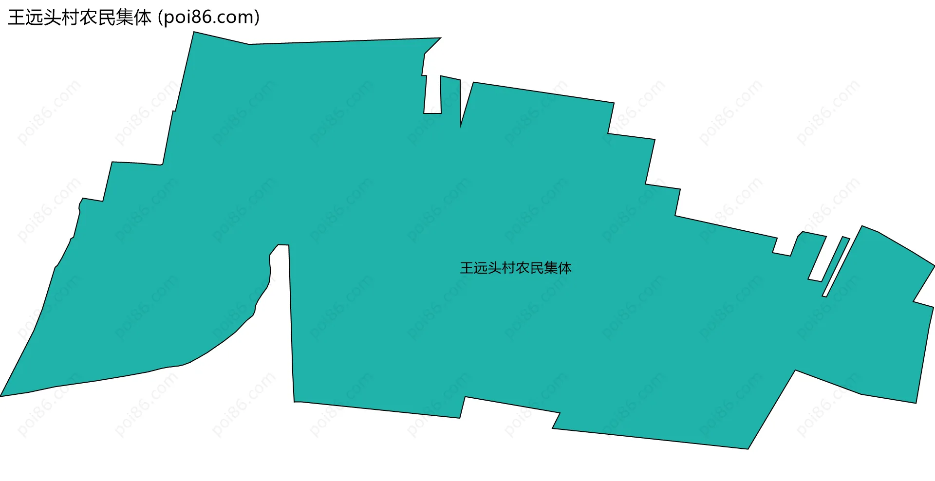 王远头村农民集体边界地图