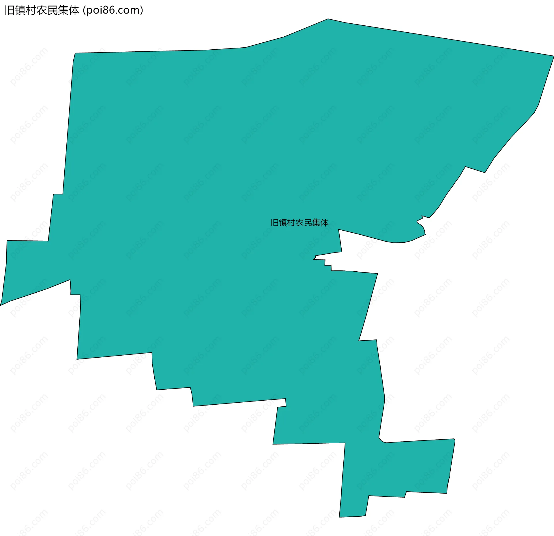 旧镇村农民集体边界地图