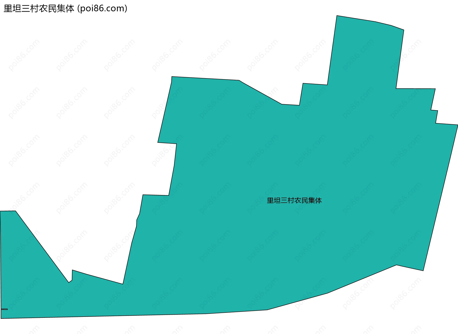 里坦三村农民集体边界地图