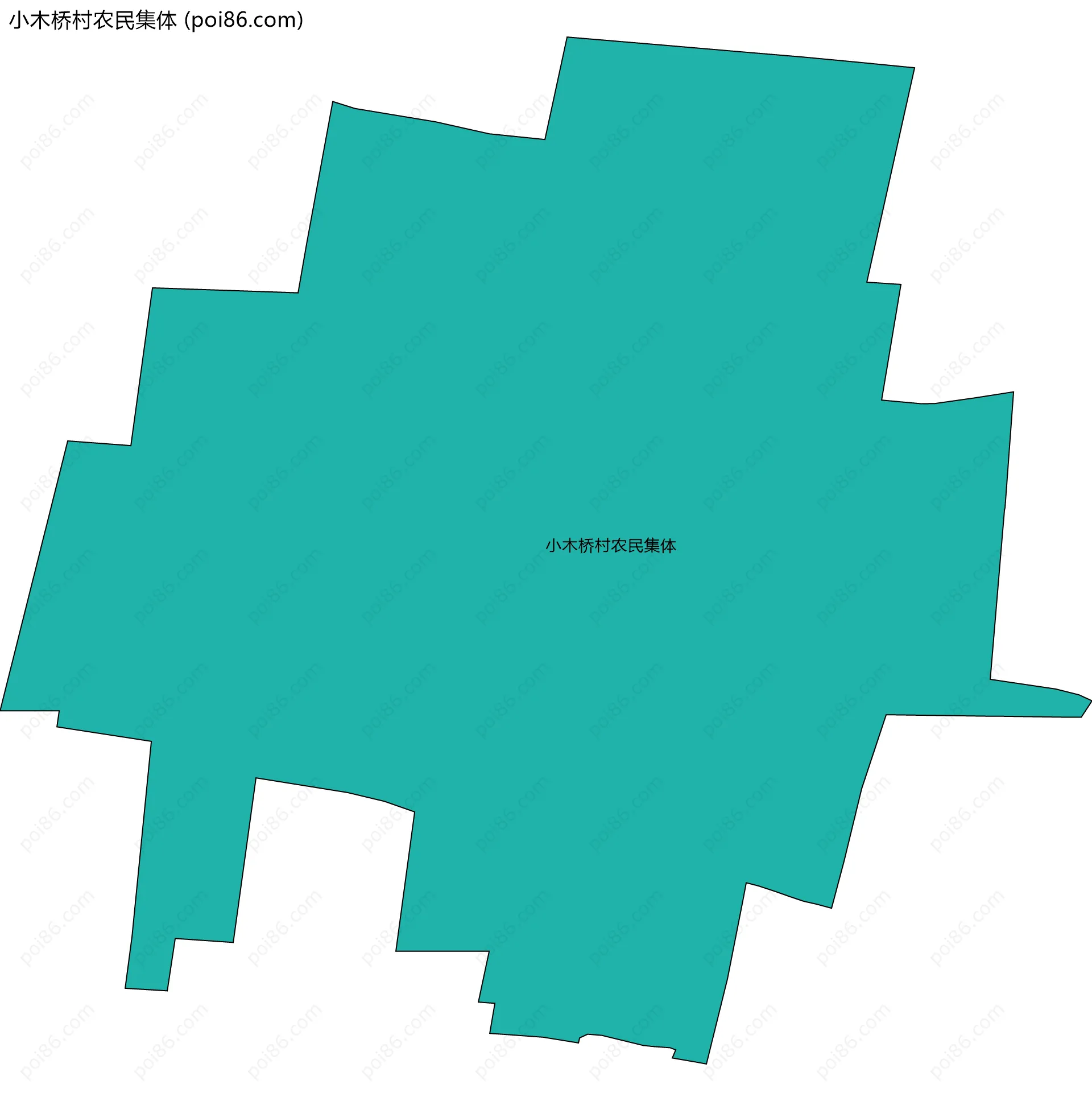 小木桥村农民集体边界地图