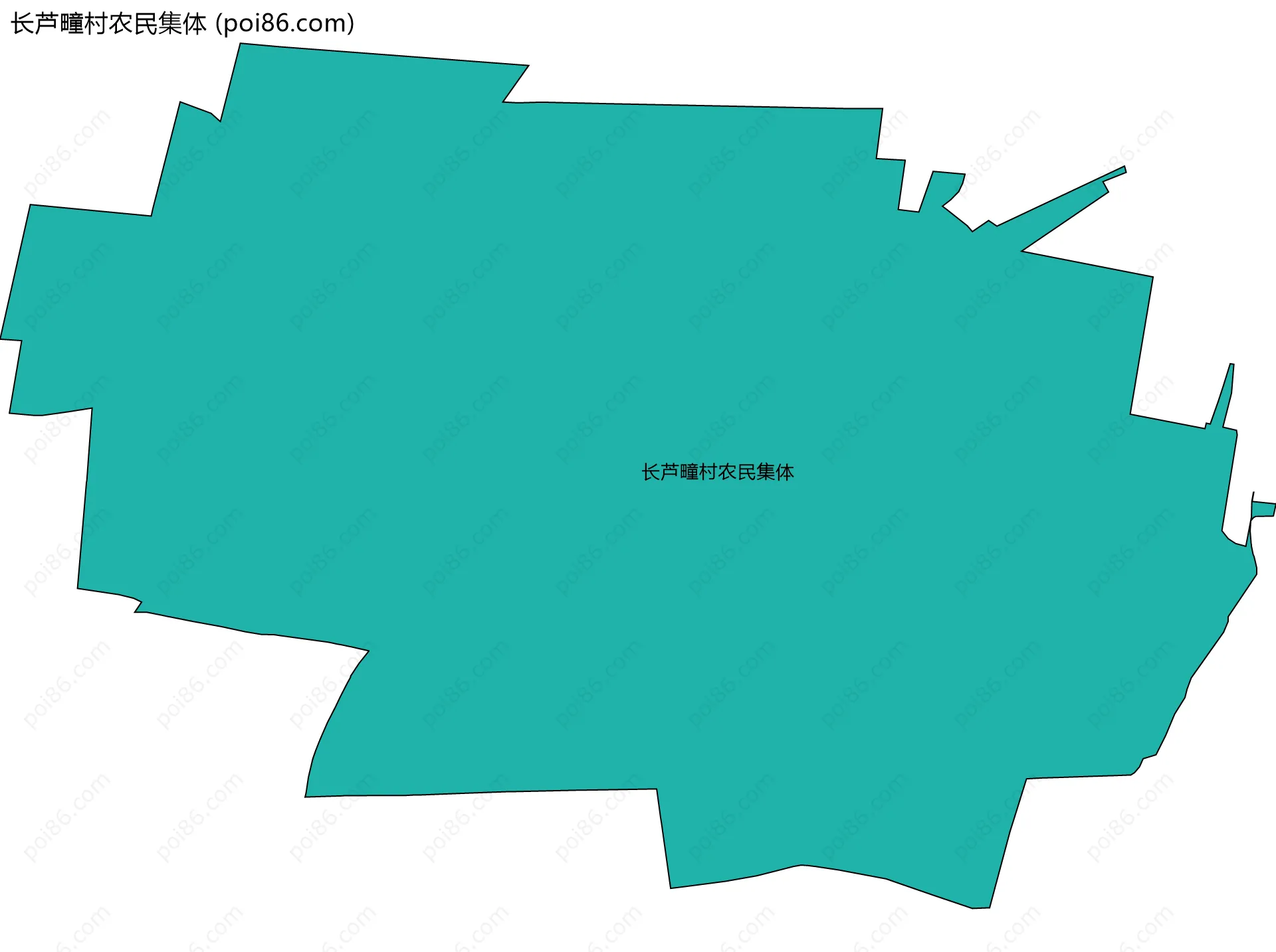 长芦疃村农民集体边界地图