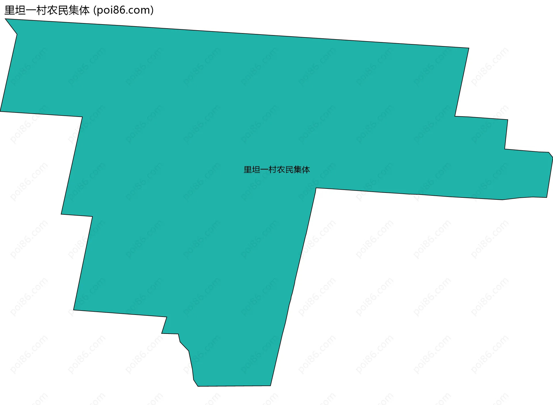 里坦一村农民集体边界地图