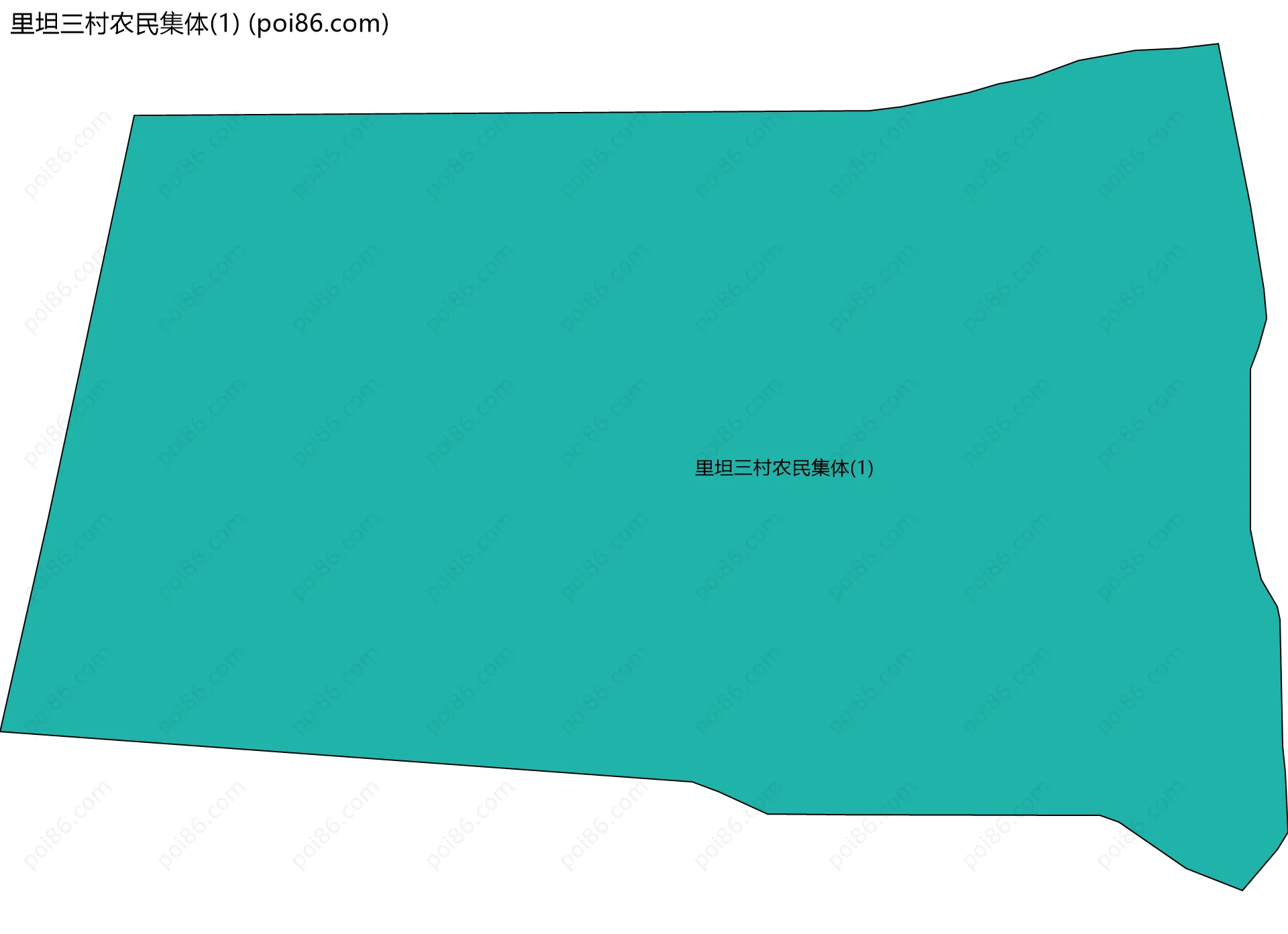 里坦三村农民集体(1)边界地图