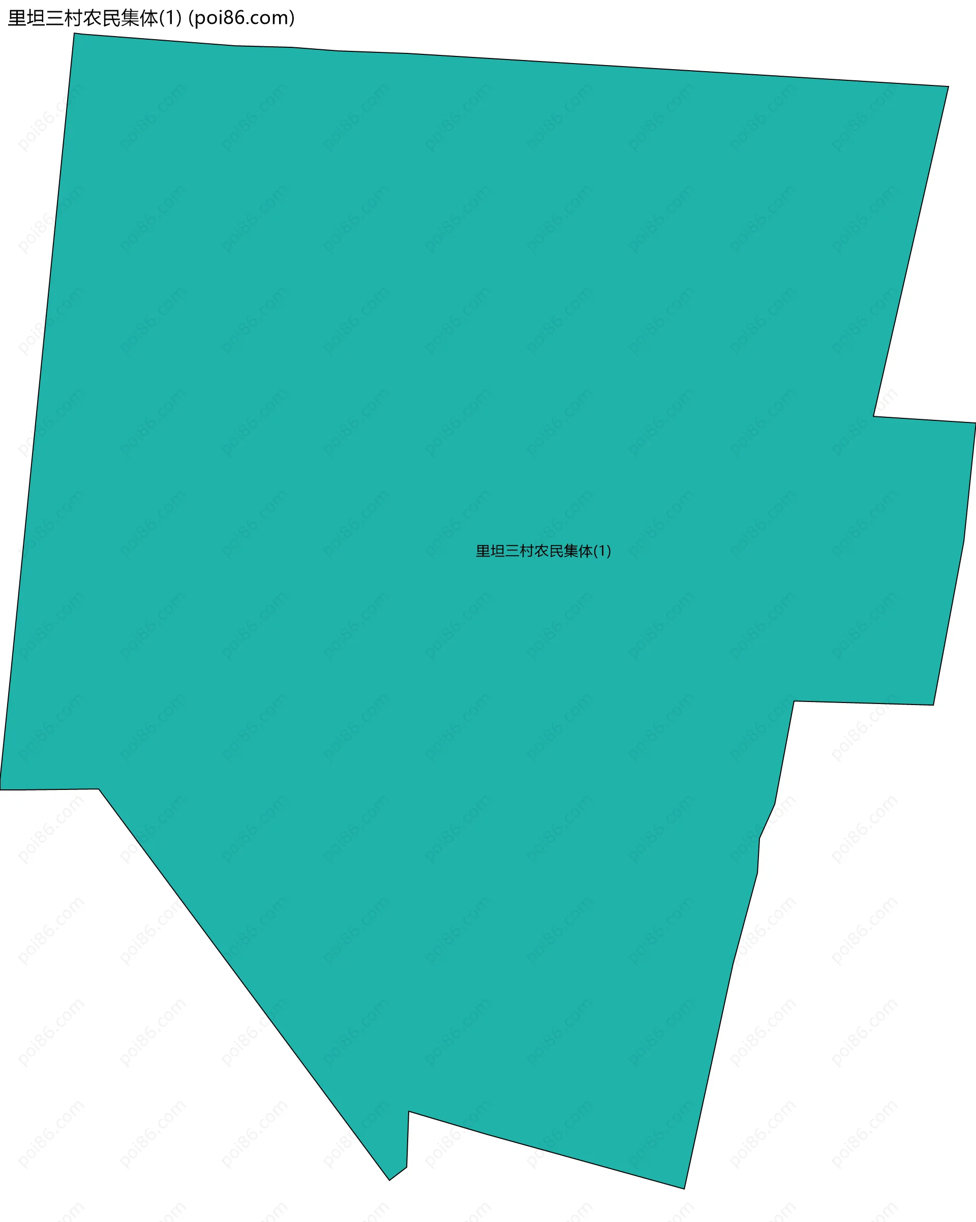 里坦三村农民集体(1)边界地图