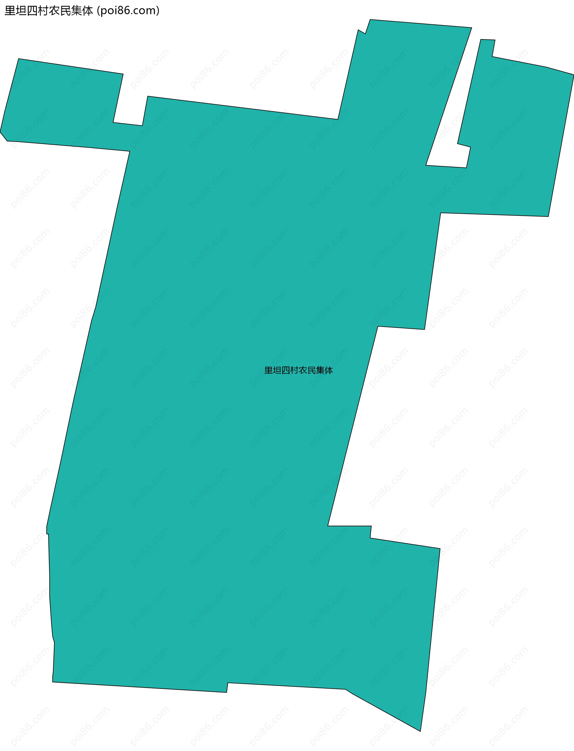 里坦四村农民集体边界地图