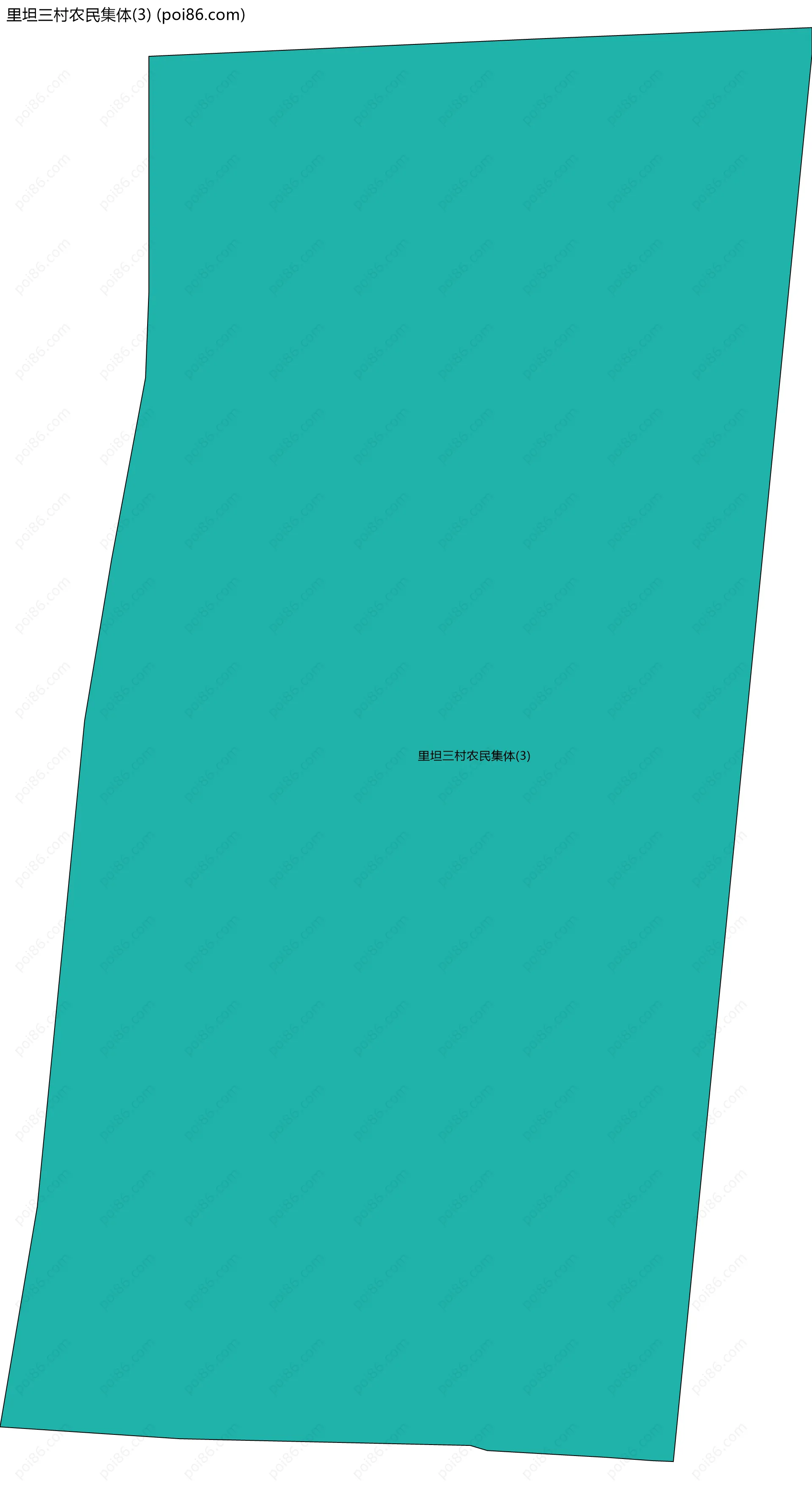 里坦三村农民集体(3)边界地图