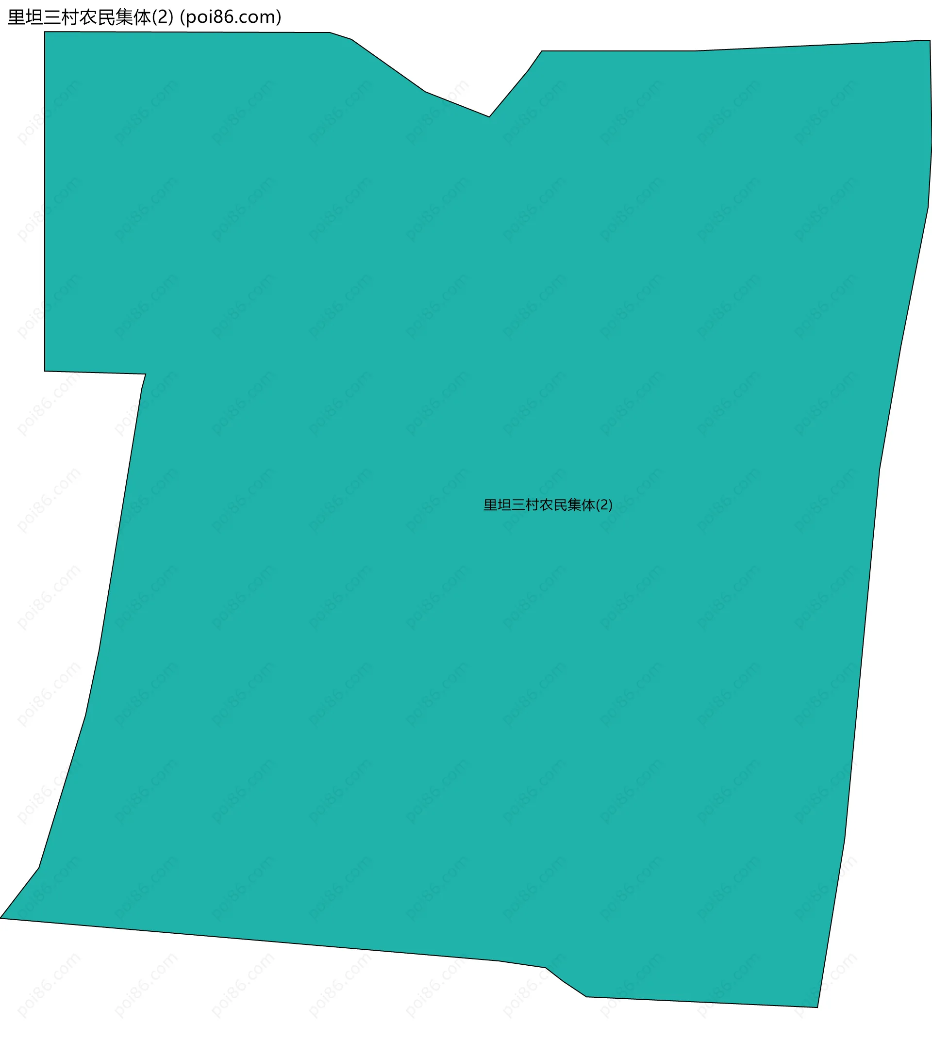 里坦三村农民集体(2)边界地图