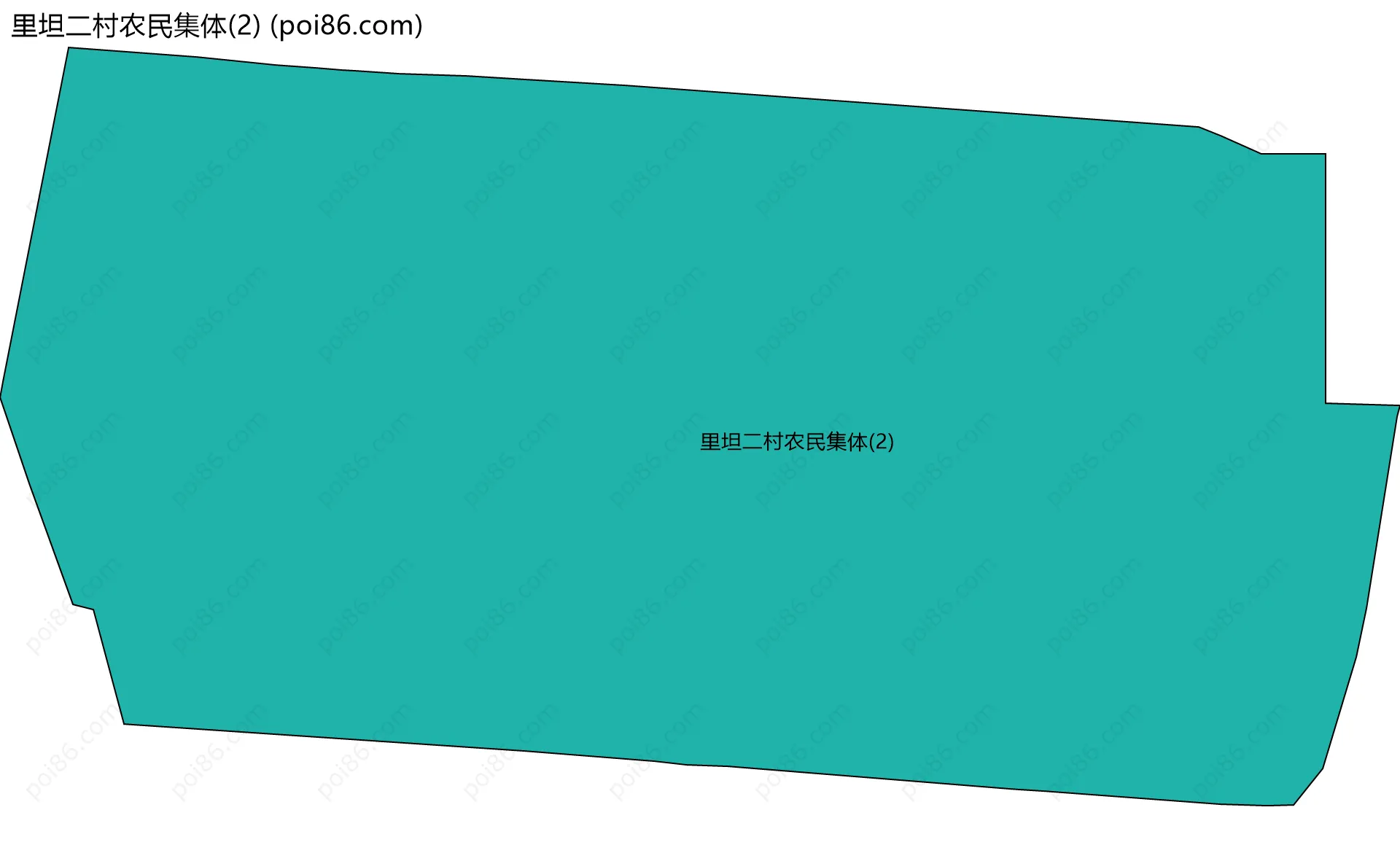 里坦二村农民集体(2)边界地图