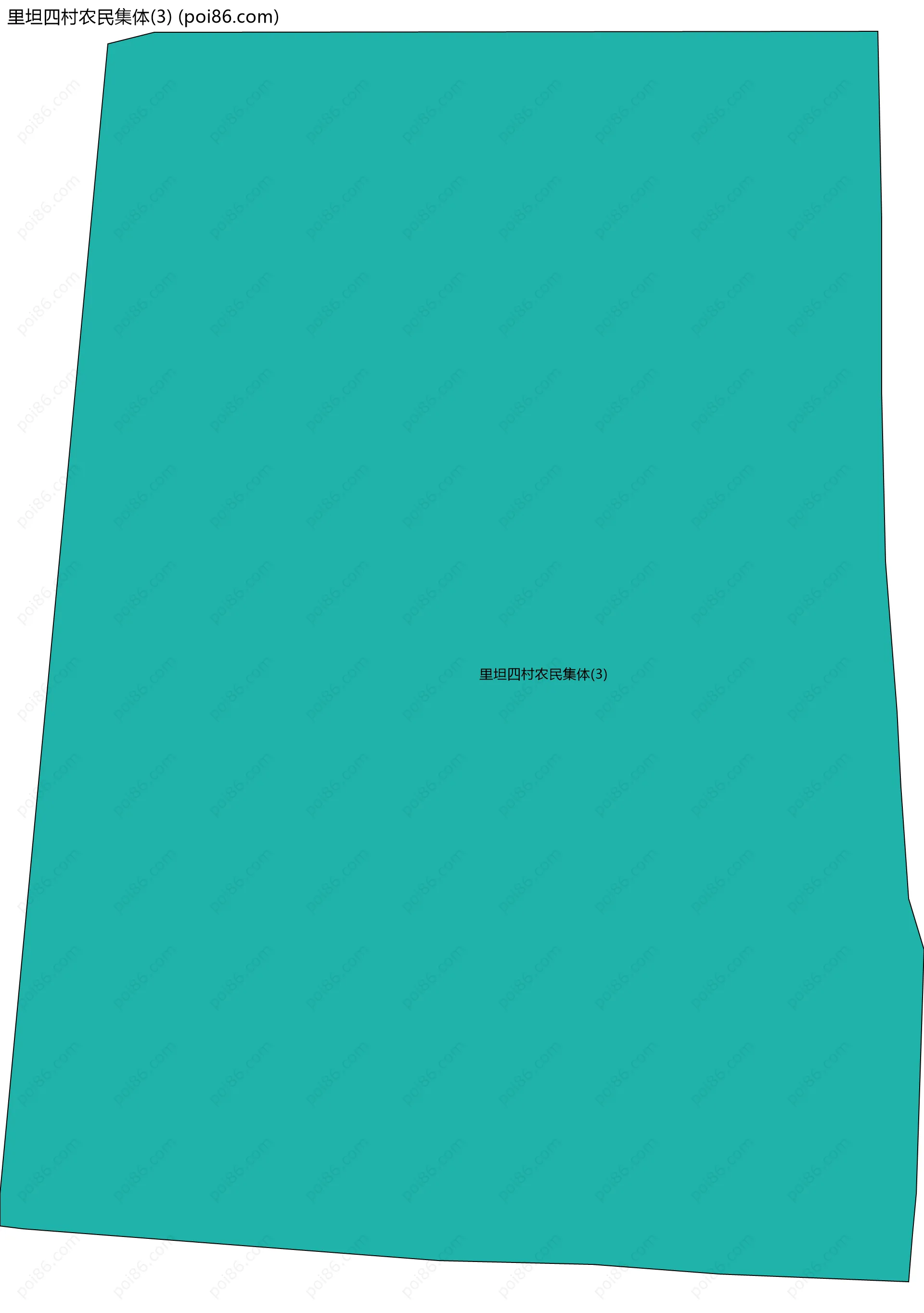 里坦四村农民集体(3)边界地图